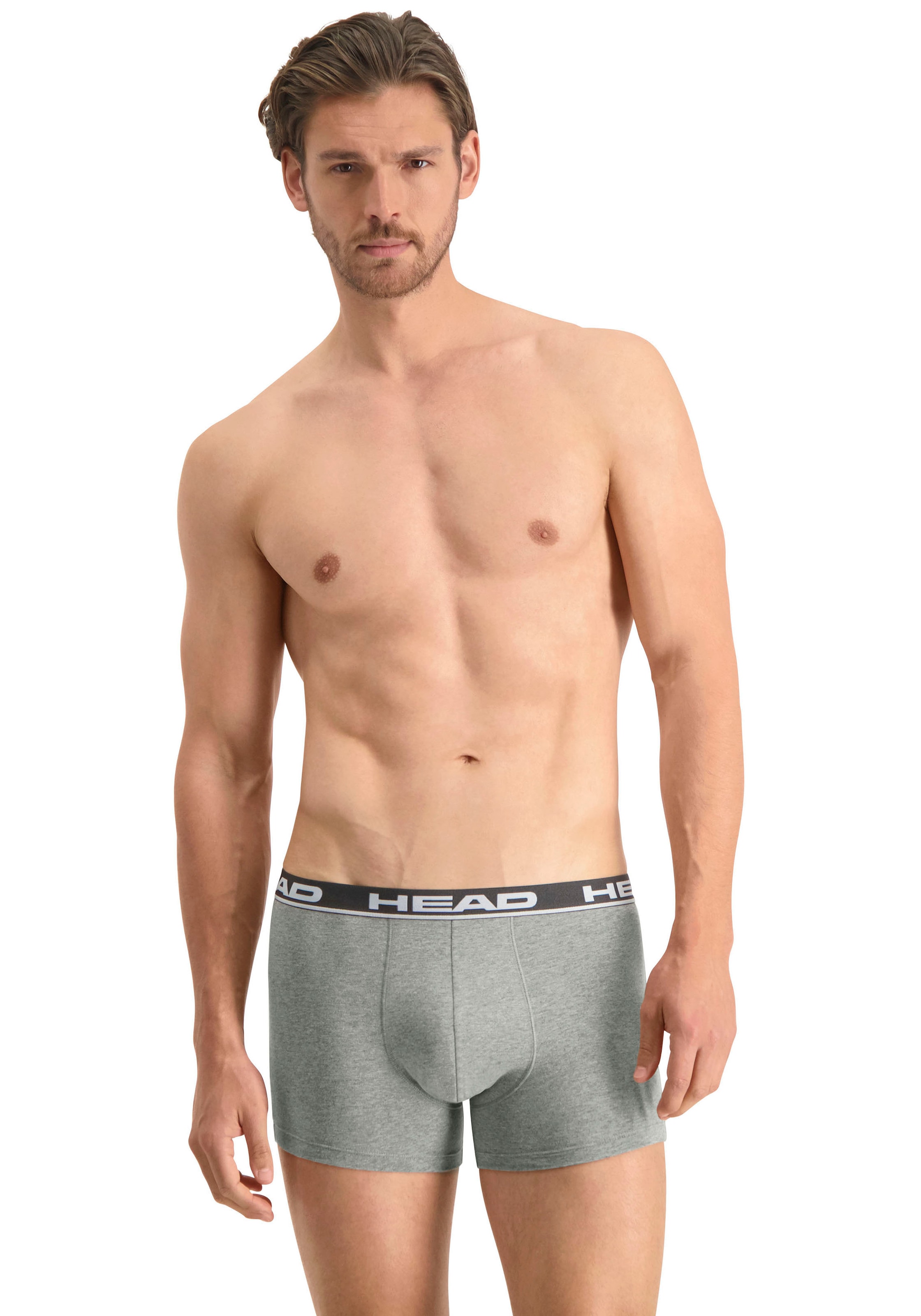 Head Boxershorts »HEAD BASIC BOXER 2P«, (2er Pack), mit elastischem Logobund