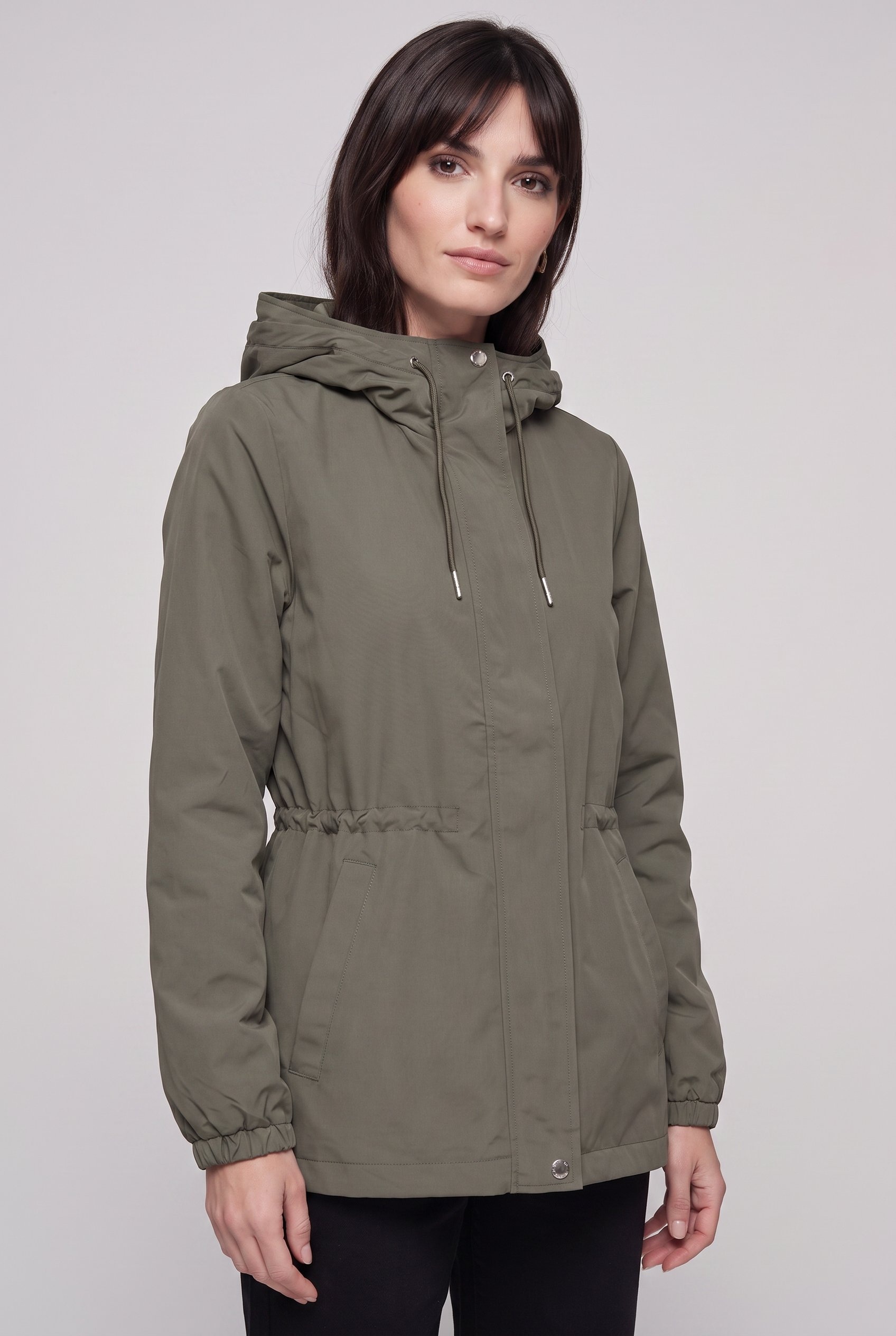 ONLY Parka »ONLASTA LIFE STRING PARKA OTW« mit Kapuze Kunstfaser