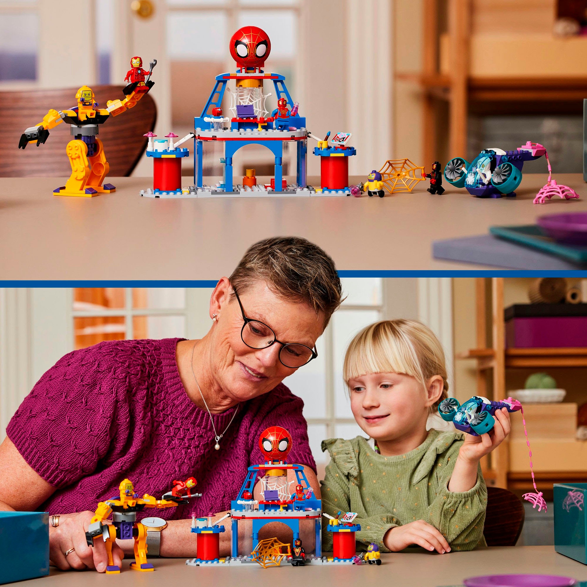 LEGO® Konstruktionsspielsteine »Das Hauptquartier von Spideys Team (10794), LEGO® Spidey«, (193 St.), Made in Europe
