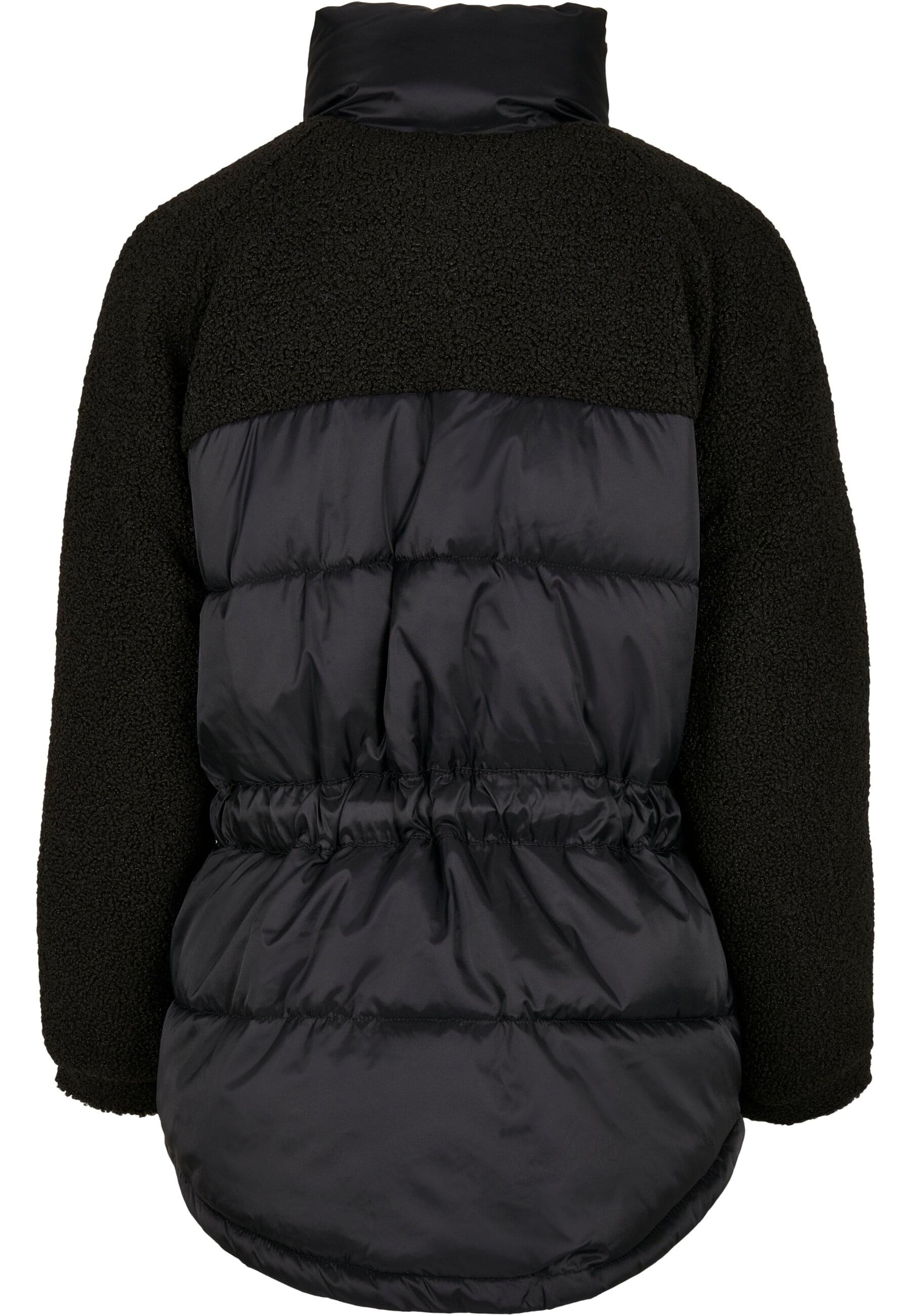 URBAN CLASSICS Winterjacke »Urban Classics Damen Ladies Sherpa Mix Puffer Jacket« 1 Stk. tlg. ohne Kapuze
