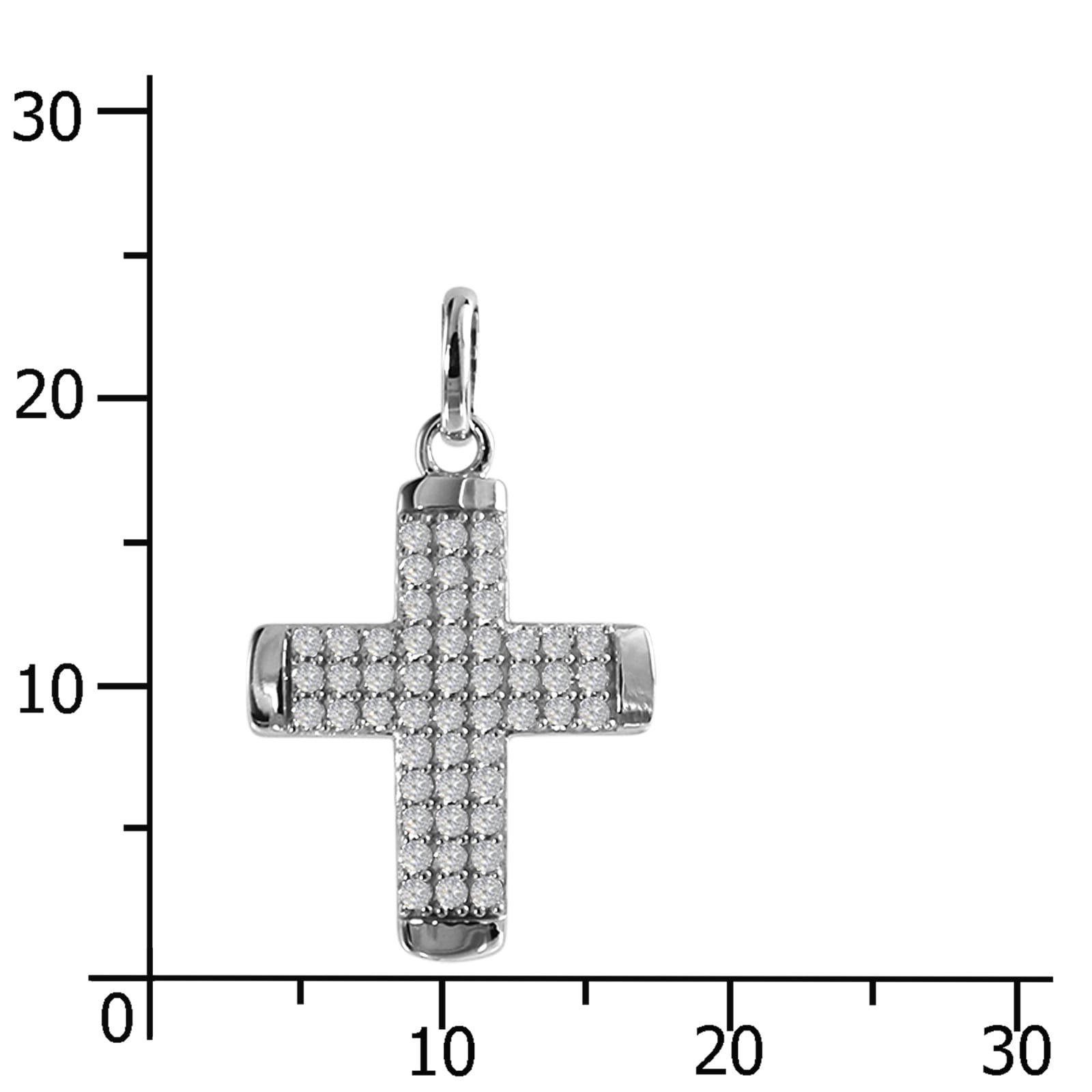 OSTSEE-SCHMUCK Kettenanhänger »Ostsee-Schmuck Anhänger Kreuz 17 x 14 mm«, (1 tlg.)