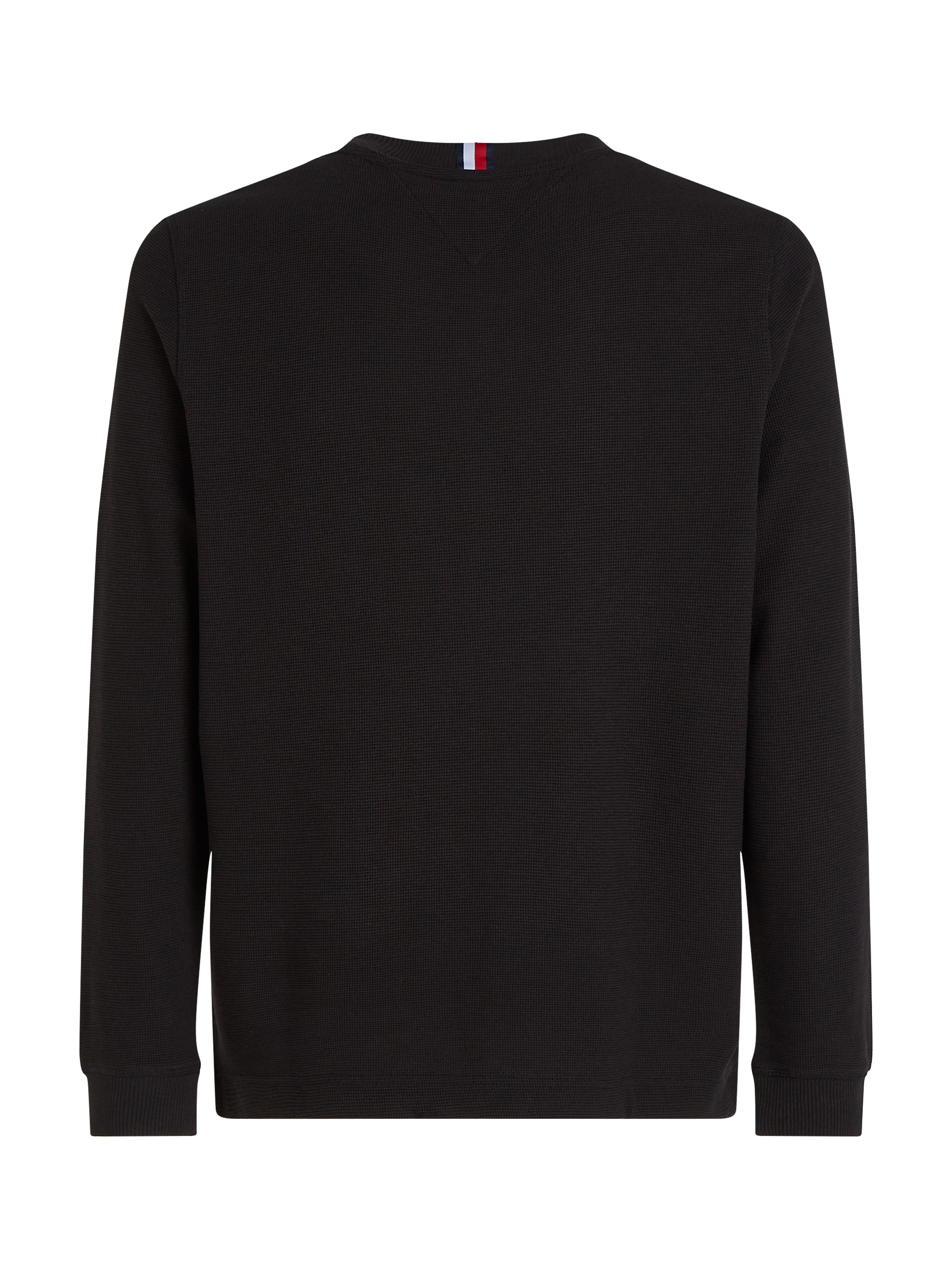 Tommy Hilfiger Rundhalspullover »TEXTURED LS TEE« mit Rundhalsausschnitt