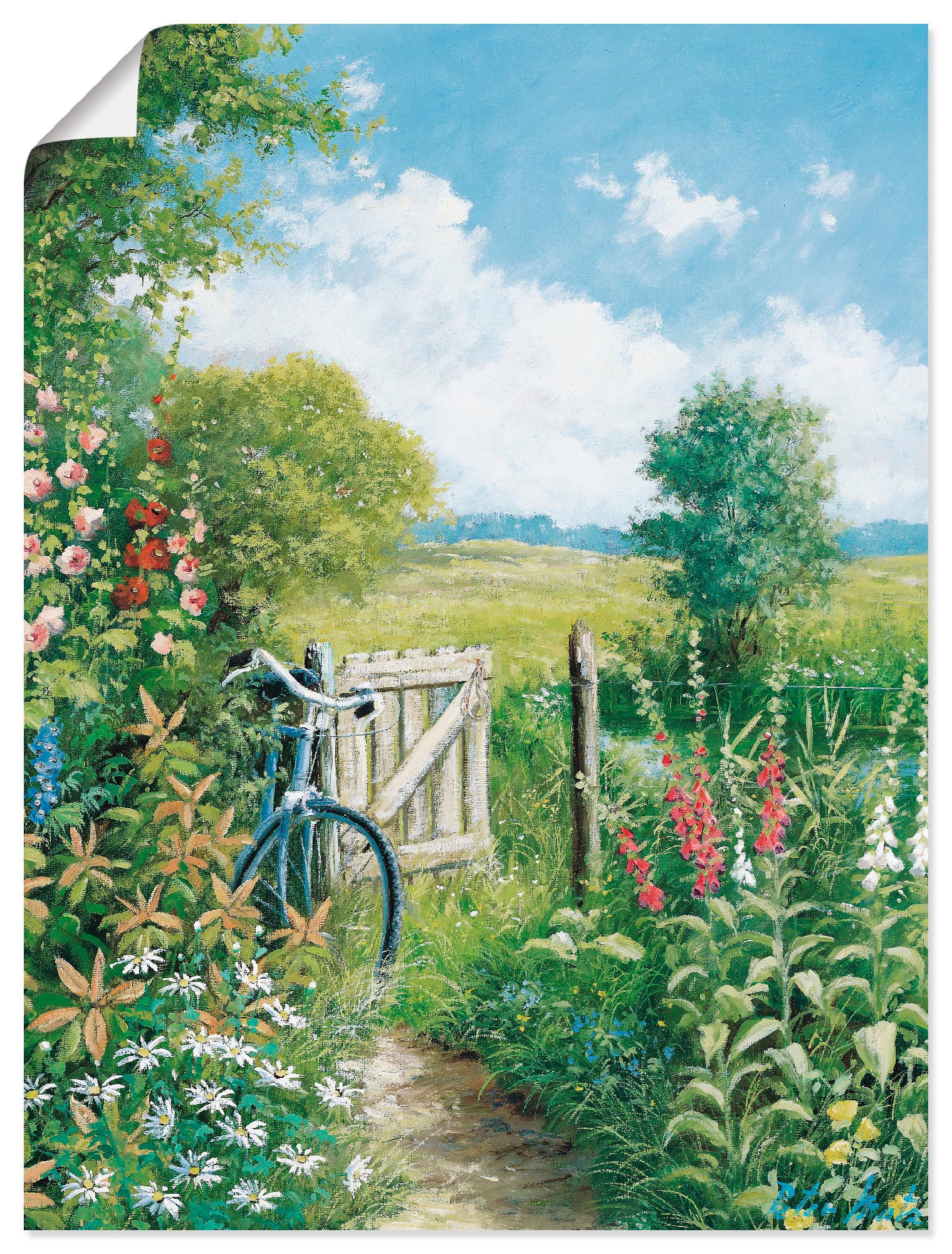 Artland Wandbild »Endloses Ziel« Garten 1 Stk. tlg. als Leinwandbild, Poste günstig online kaufen