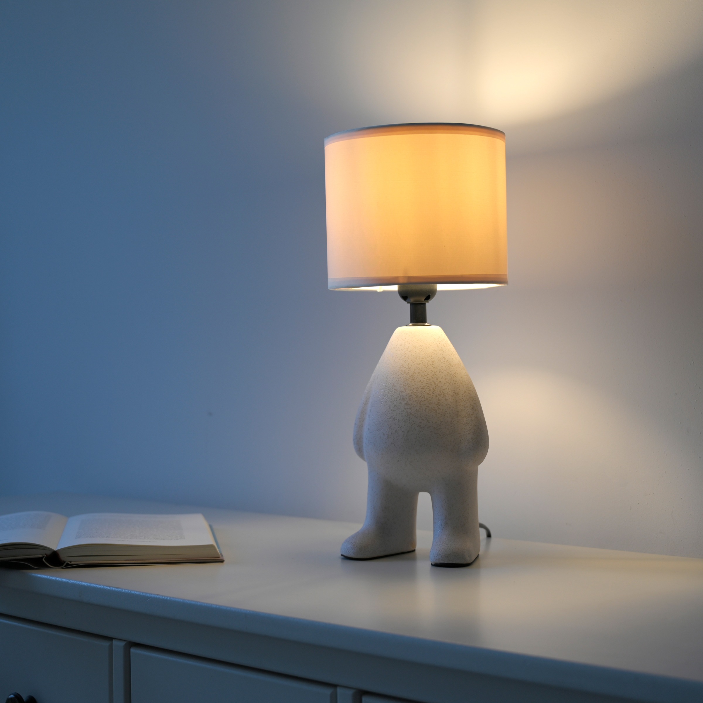 JUST LIGHT Tischleuchte »TED« E27 1 Stk. Warmweiß Schalter, Schnurschalter, ExklusiveE27