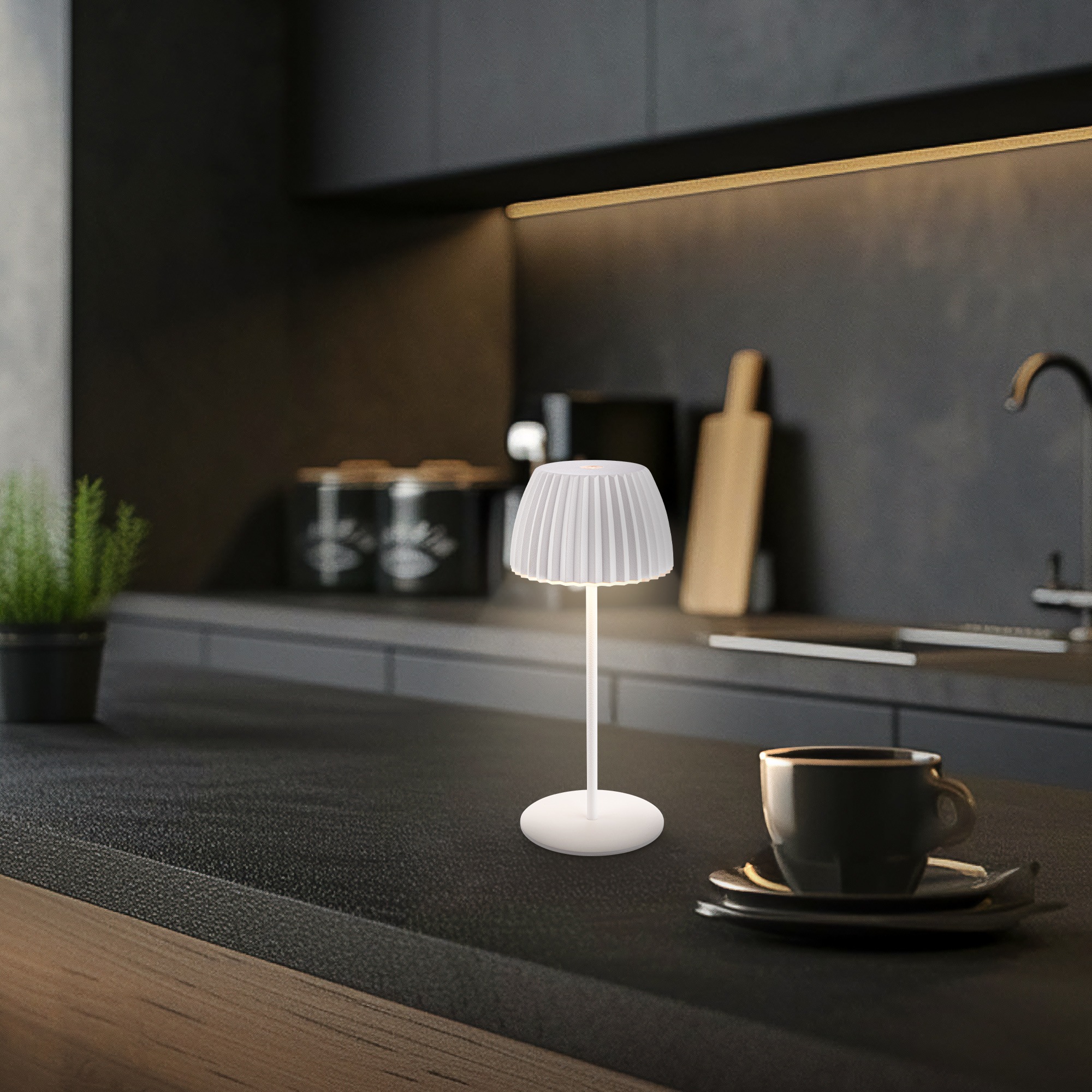 Briloner Leuchten LED Tischleuchte »Akku LED Tischleuchte, mini, weiß« günstig online kaufen