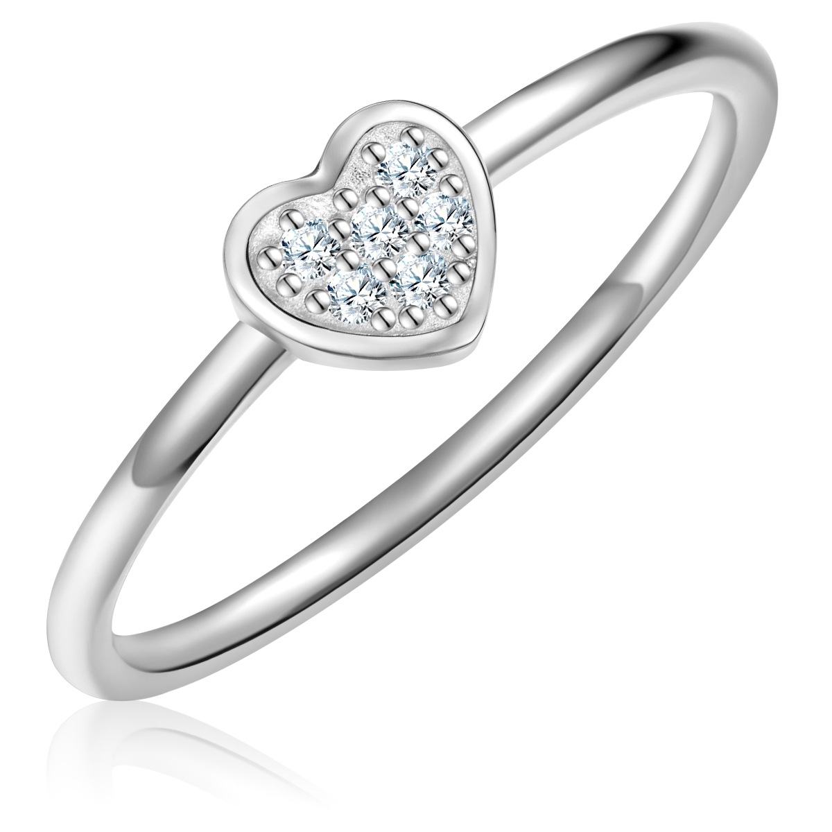 Glanzstücke München Silberring »GSM2232«, (1 tlg.), aus Sterling Silber