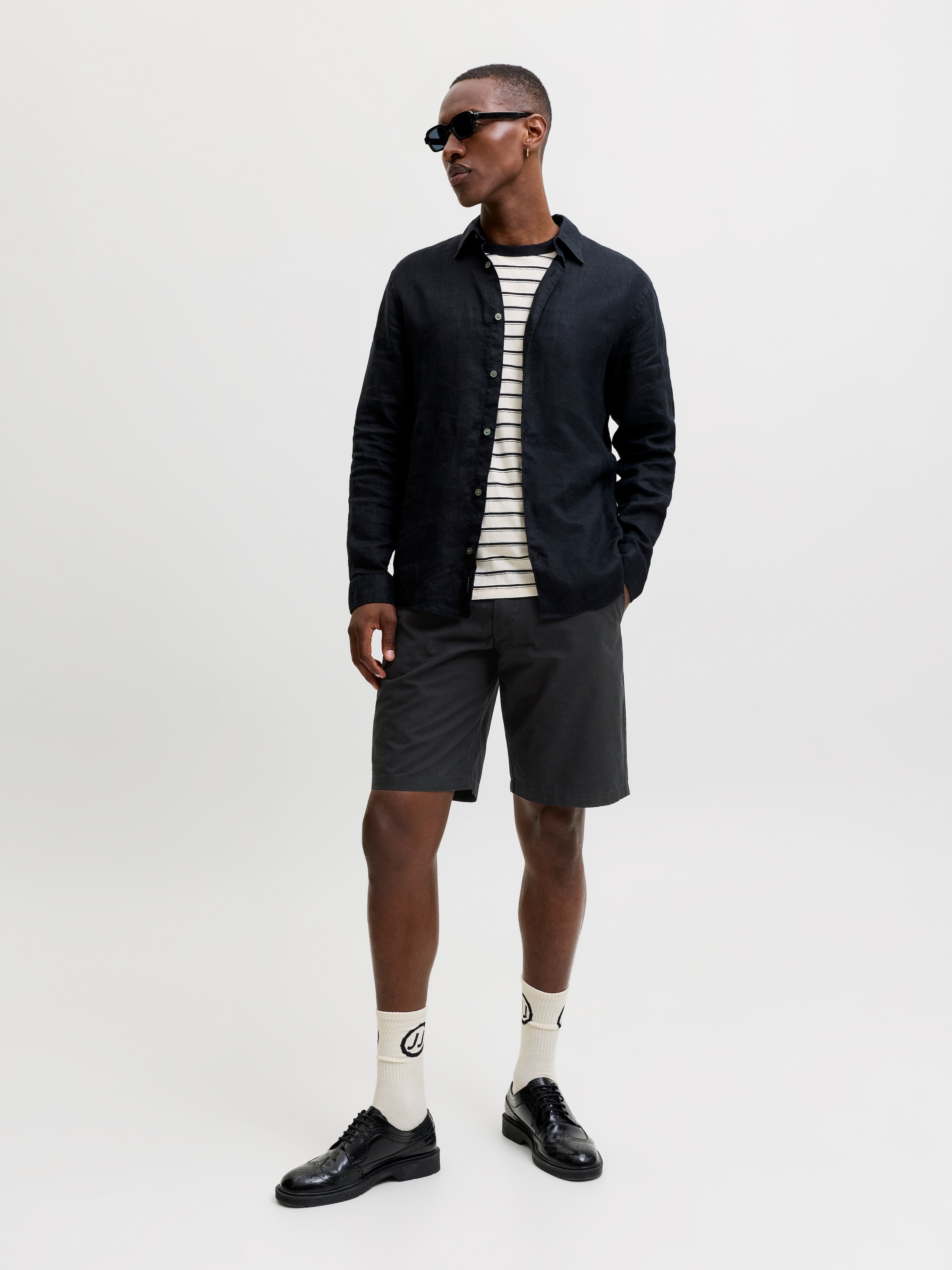 Jack & Jones Chinoshorts »JPSTKARL DREW CHINO SHORTS MID«  mit Taschen