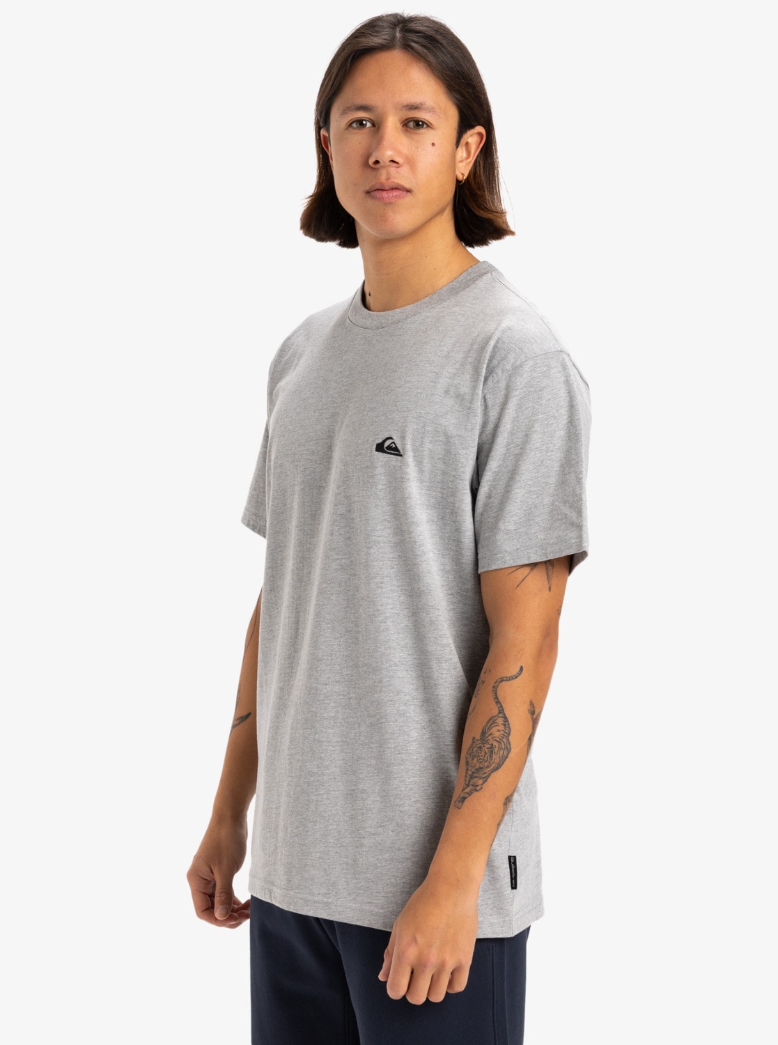 Quiksilver T-Shirt »BASIC SHORT SLEEVE TEE YOUNG MEN« für Erwachsene, sportlicher Stil, aus Baumwolle