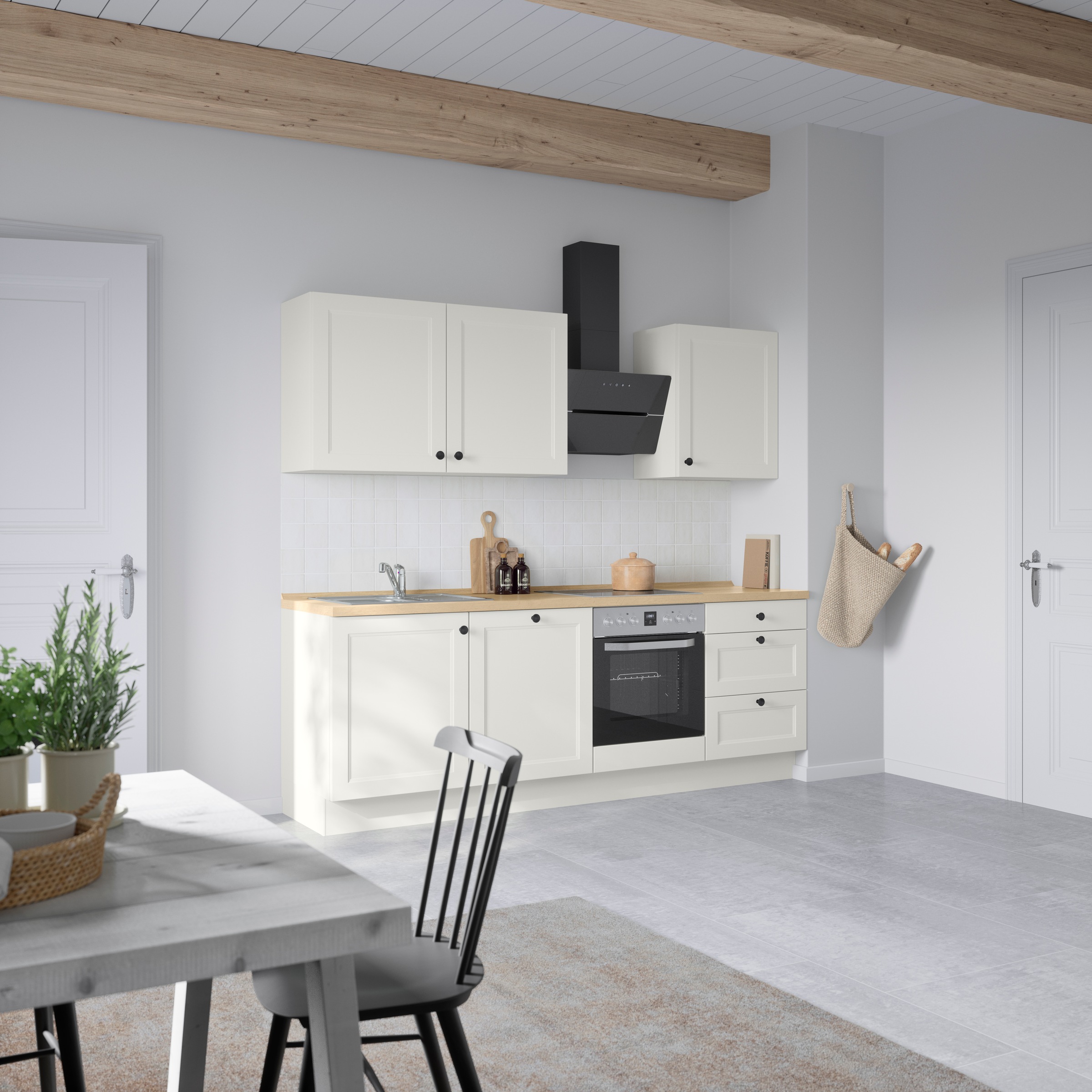 nobilia® Küchenzeile »"Cascada II"« vormontiert, Breite 240 cm, Ausrichtung wählbar, wahlw. mit E-Geräten