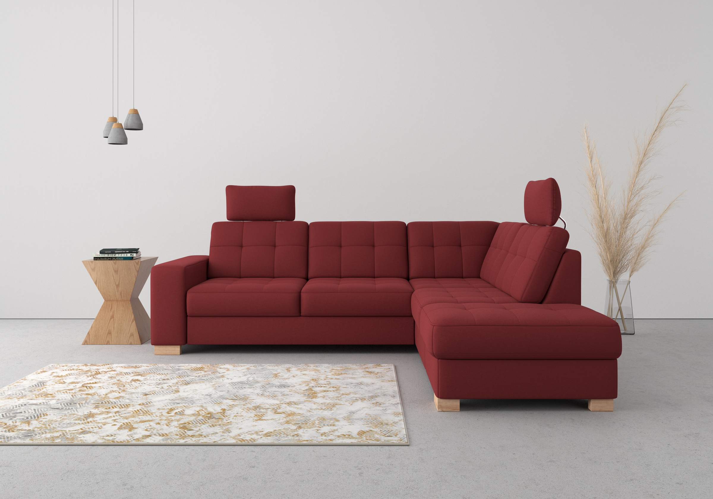 sit&more Ecksofa "Quincy L-Form", wahlweise mit Bettfunktion und Bettkasten günstig online kaufen