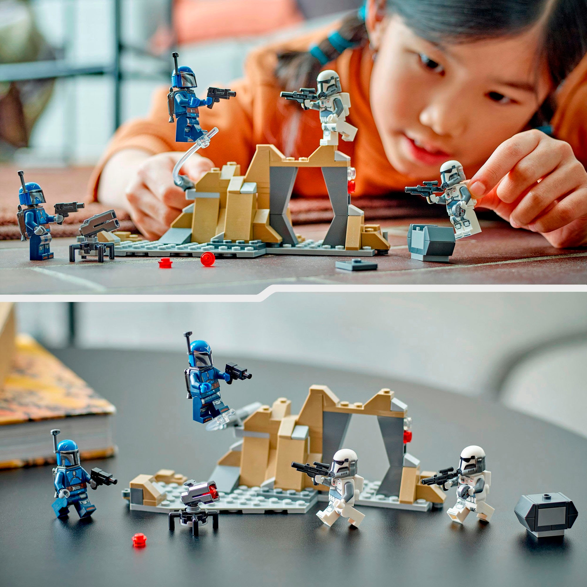 LEGO® Konstruktionsspielsteine »Hinterhalt auf Mandalore™ Battle Pack (75373), LEGO Star Wars™«, (109 St.), Made in Europe