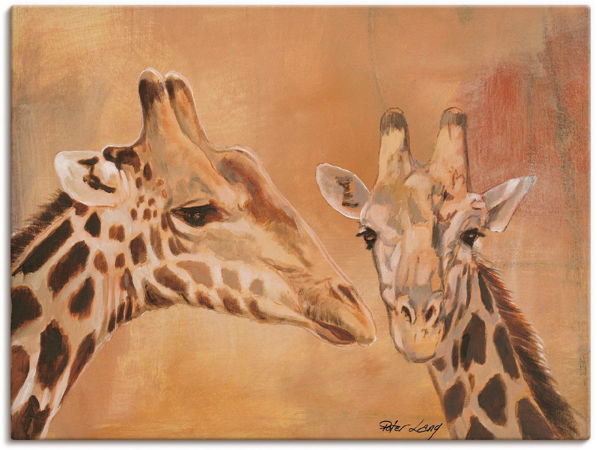 Artland Wandbild »Giraffen«, Wildtiere, (1 St.), als Alubild, Outdoorbild, günstig online kaufen