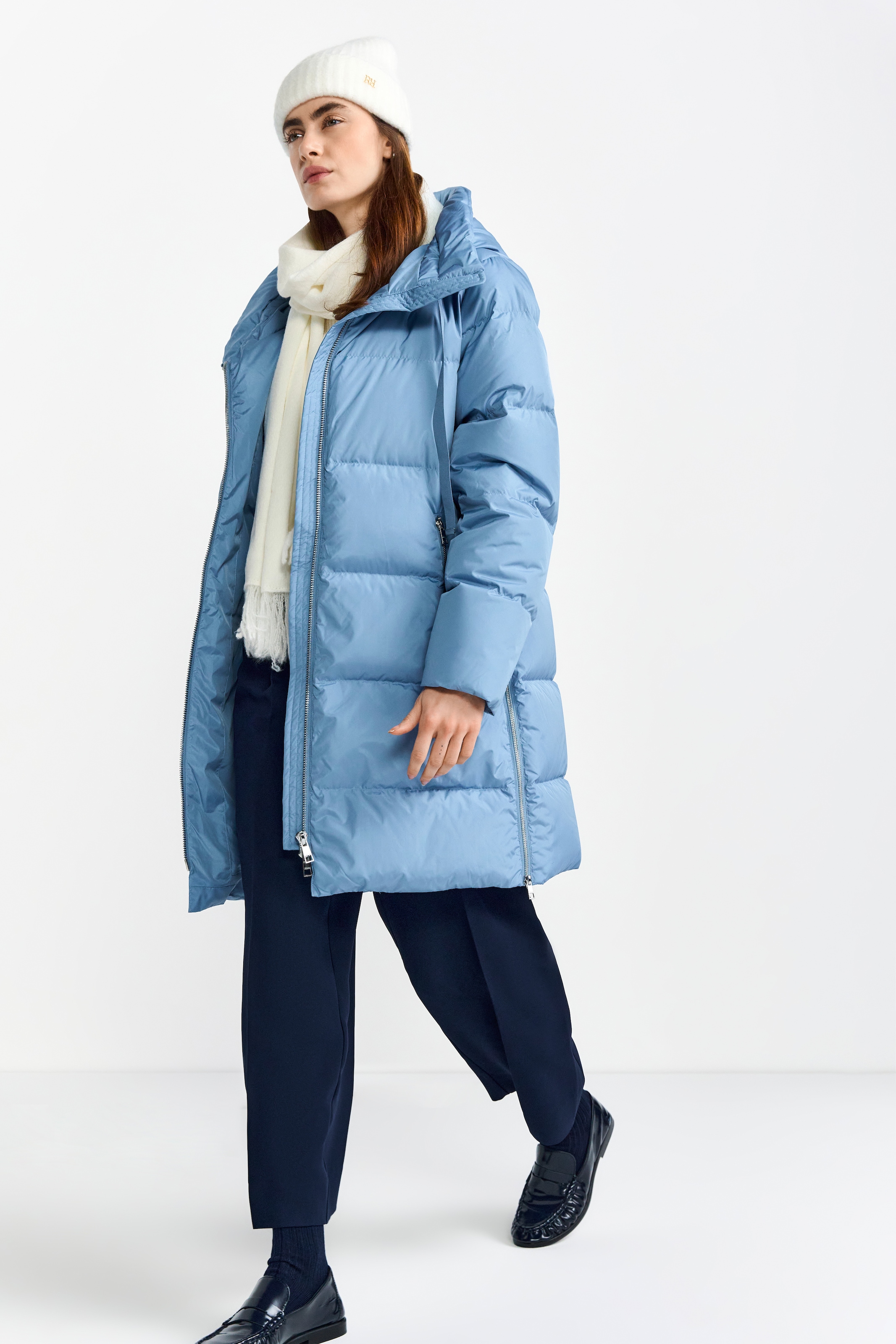 RICHROYAL Steppmantel, oversized, mit Reißverschlüssen an den Seiten, Wintermantel