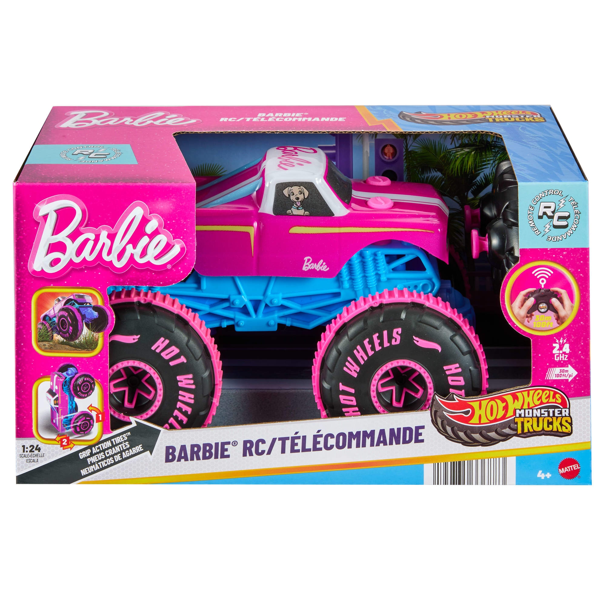 Hot Wheels RC-Monstertruck »Hot Wheels Monster Trucks Barbie R/C 1:24«