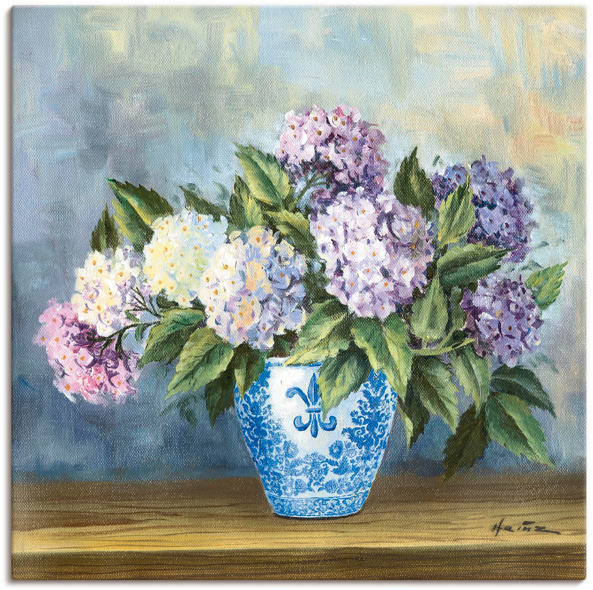 Artland Wandbild »Hortensien« Blumenbilder 1 Stk. tlg. als Alubild, Outdoor günstig online kaufen