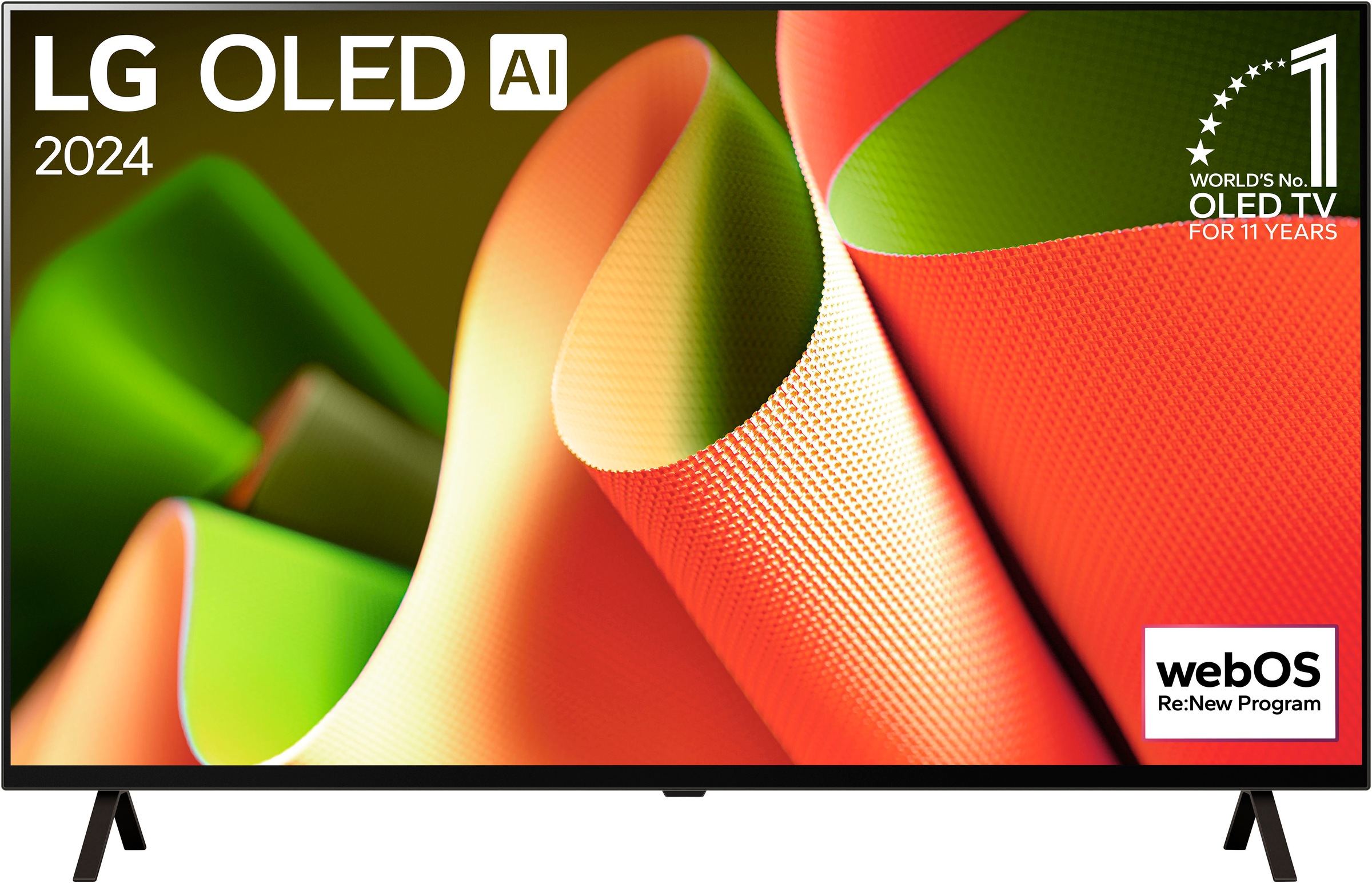 LG OLED-Fernseher »OLED55B4ELA« 139 cm/55 Smart-TV schwarz Flüssiges Gaming mit bis zu 4K@120 Hz, Nvidia G-Sync und AMD FreeSync