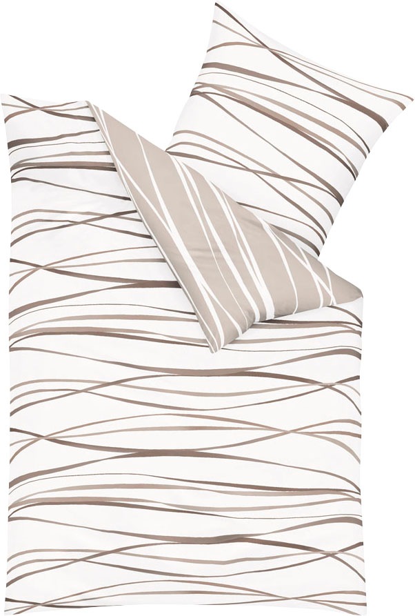 Kaeppel Wendebettwäsche »Motion« 2 Stk. tlg. Mit feinen Wellenlinien günstig online kaufen