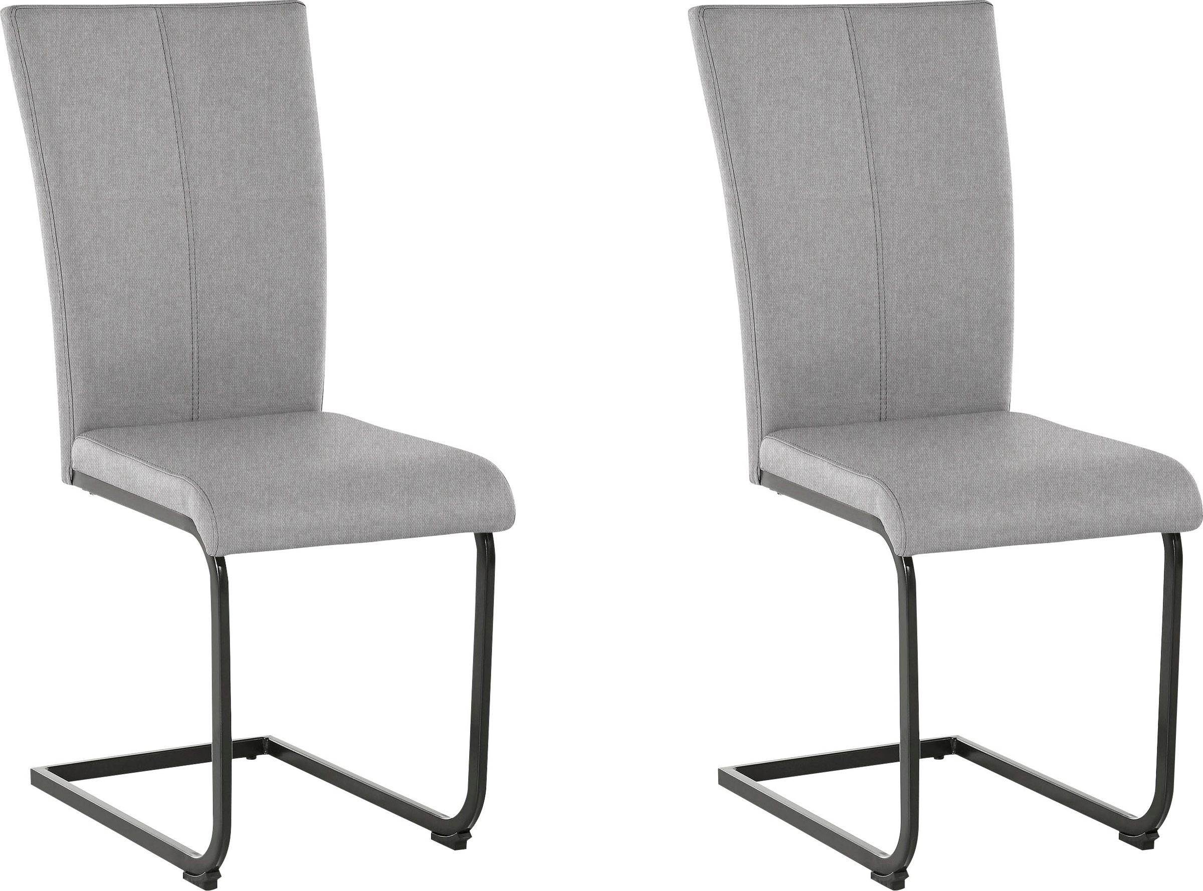 Home affaire Freischwinger »Oliver«, (Set), 2 St., Microfaser, Stuhl belast günstig online kaufen