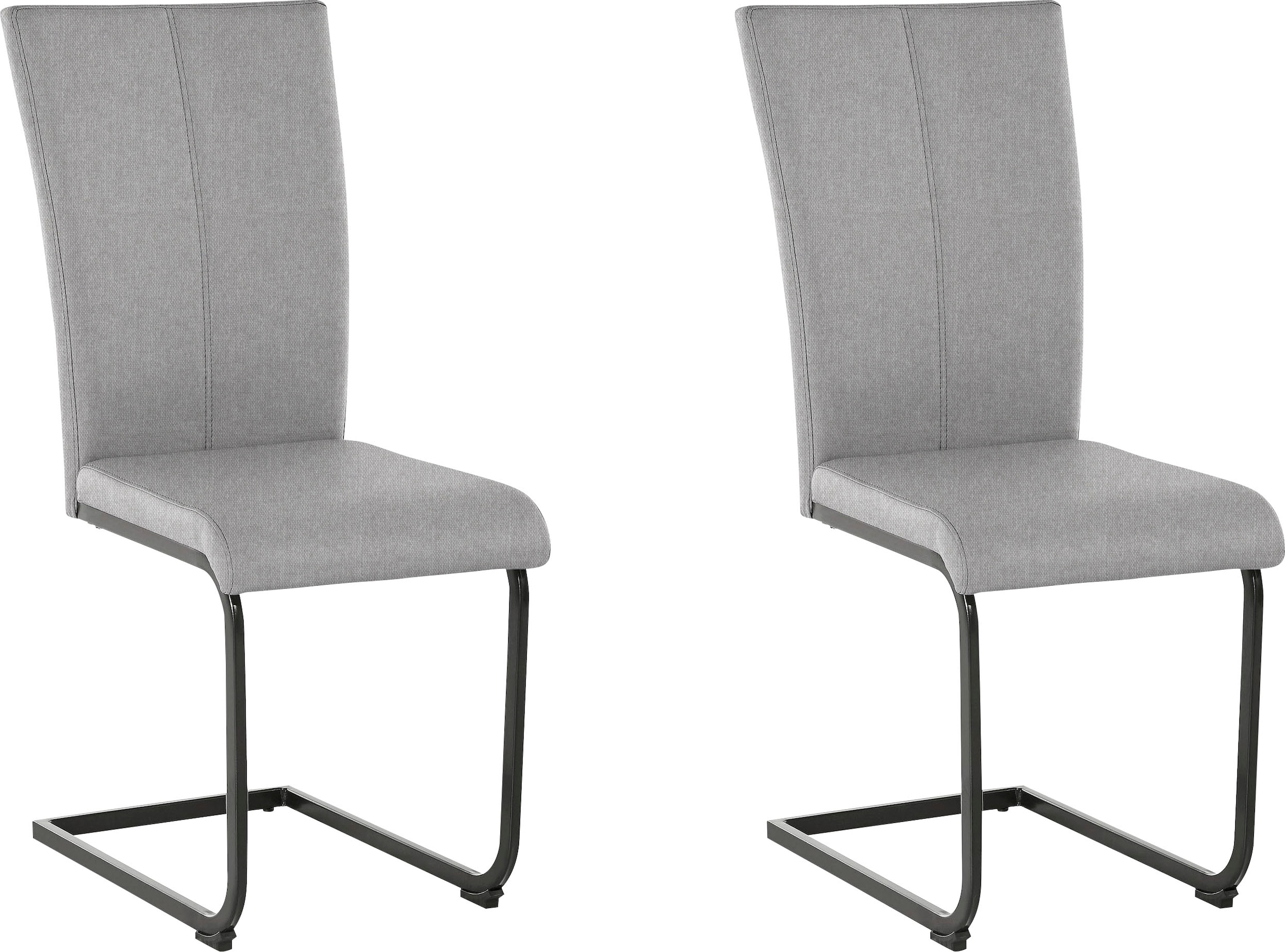 Home affaire Freischwinger »Oliver« (Set) 2 Stk. Microfaser Stuhl belastbar günstig online kaufen