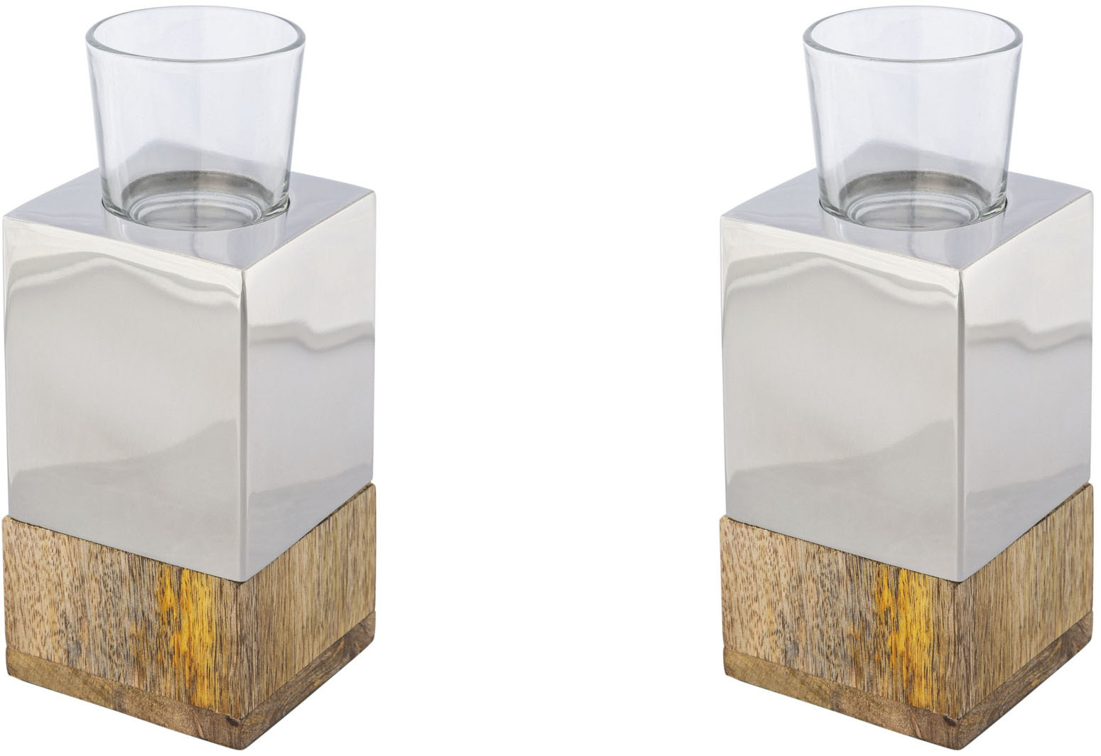 Timbers Kerzenhalter »Ridgeville«, (1 St.), aus Edelstahl, für Stabkerzen, glänzende  Oberfläche, Höhe ca. 20 cm auf Raten kaufen | Kerzenständer