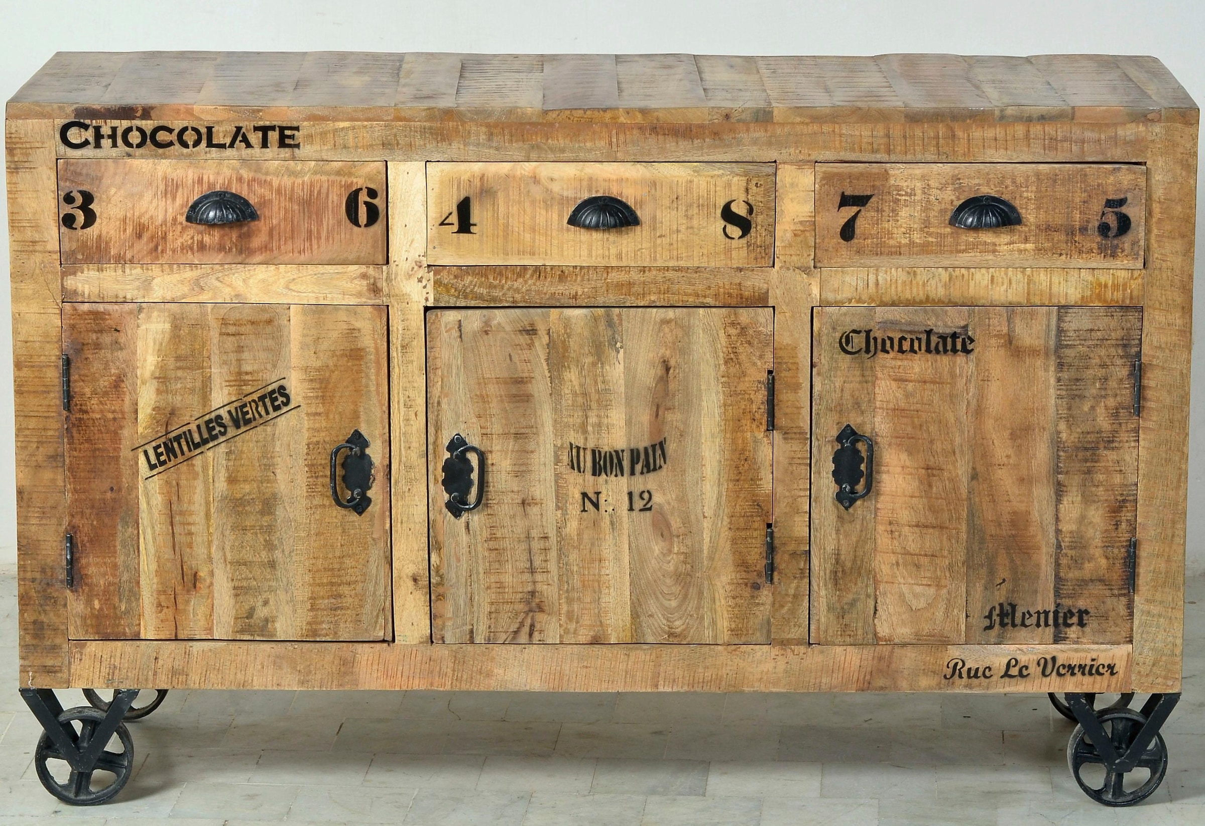 SIT Sideboard cm, im Chic, Factory 140 Breite bestellen Shabby »Rustic«, Rechnung Design, Vintage auf