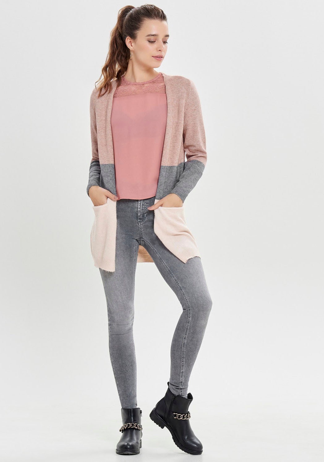 ONLY Cardigan »ONLQUEEN L/S LONG CARDIGAN KNT NOOS«
