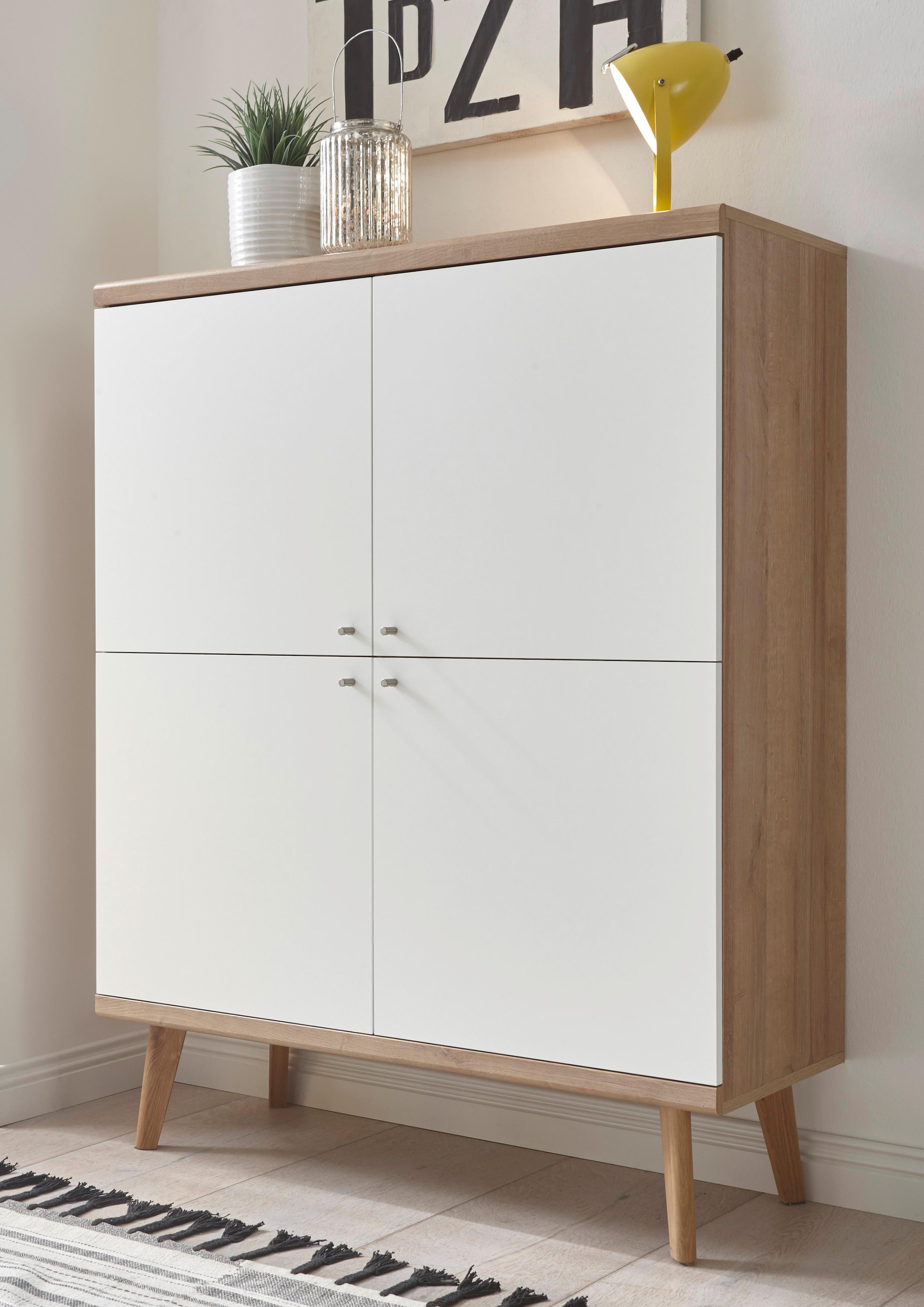 Home Collection 107 cm, Highboard freundin aus Breite Online-Shop der Design, »Merle«, kaufen im Scandi andas