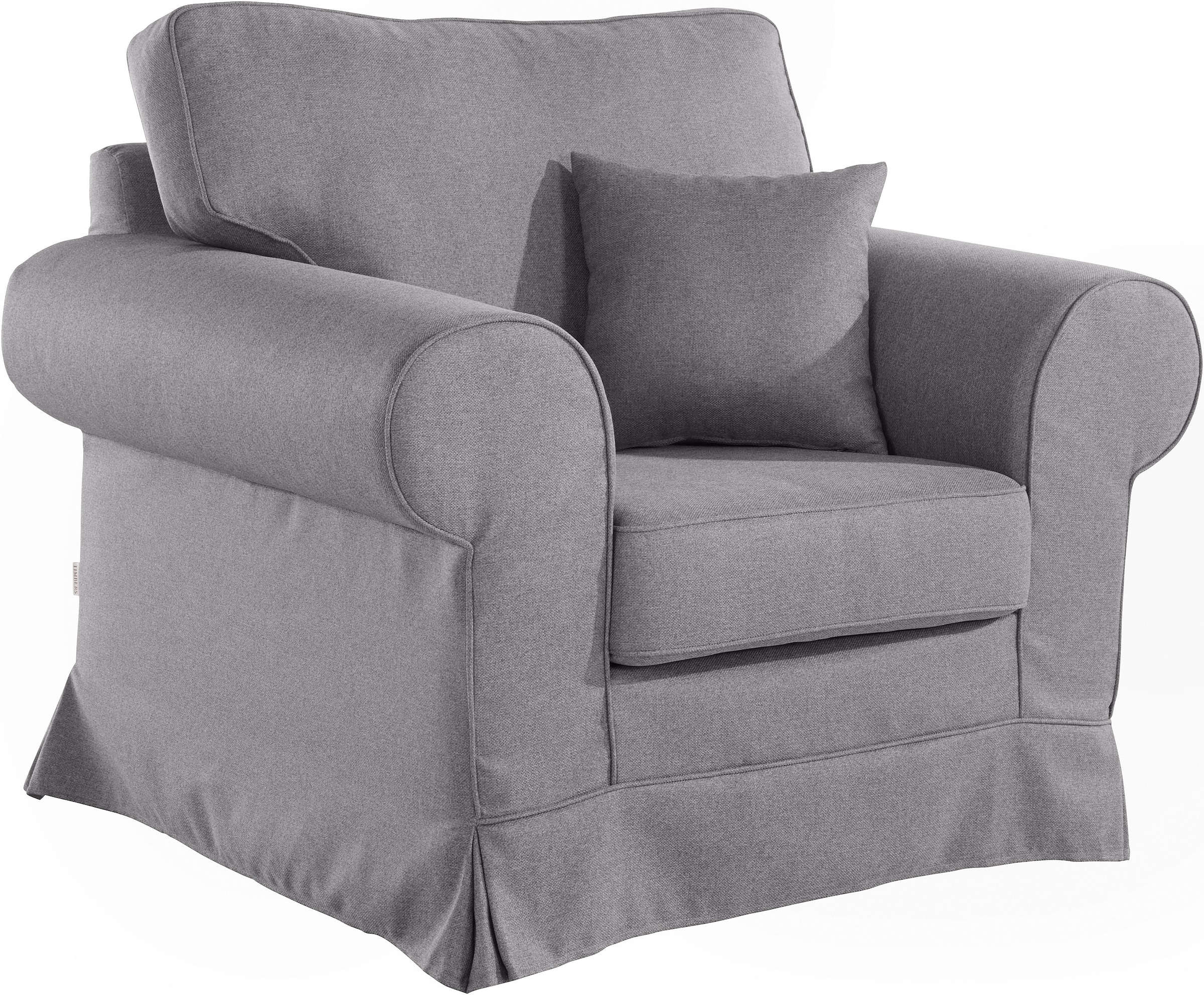 Home affaire Sessel »Shadmoor«, Hussenoptik, in uni oder mit Blumendruck, passend zur Shadmoor-Serie