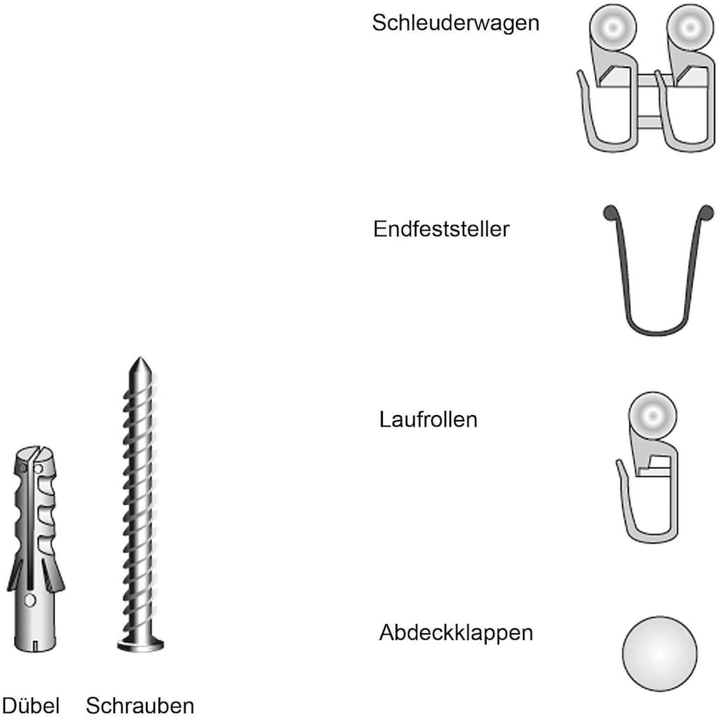 Liedeco Sichtschutzbefestigungen Zubehör-Set »für 2-3-läufige Gardinenschienen«