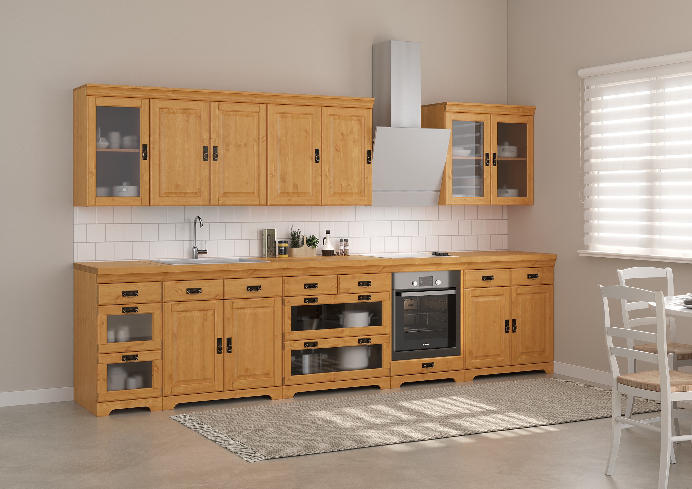 Home affaire Hängeschrank »Rügen«, Breite 40 cm, FSC® zertifiziertes Massivholz, 1 Tür, 1 Einlegeboden