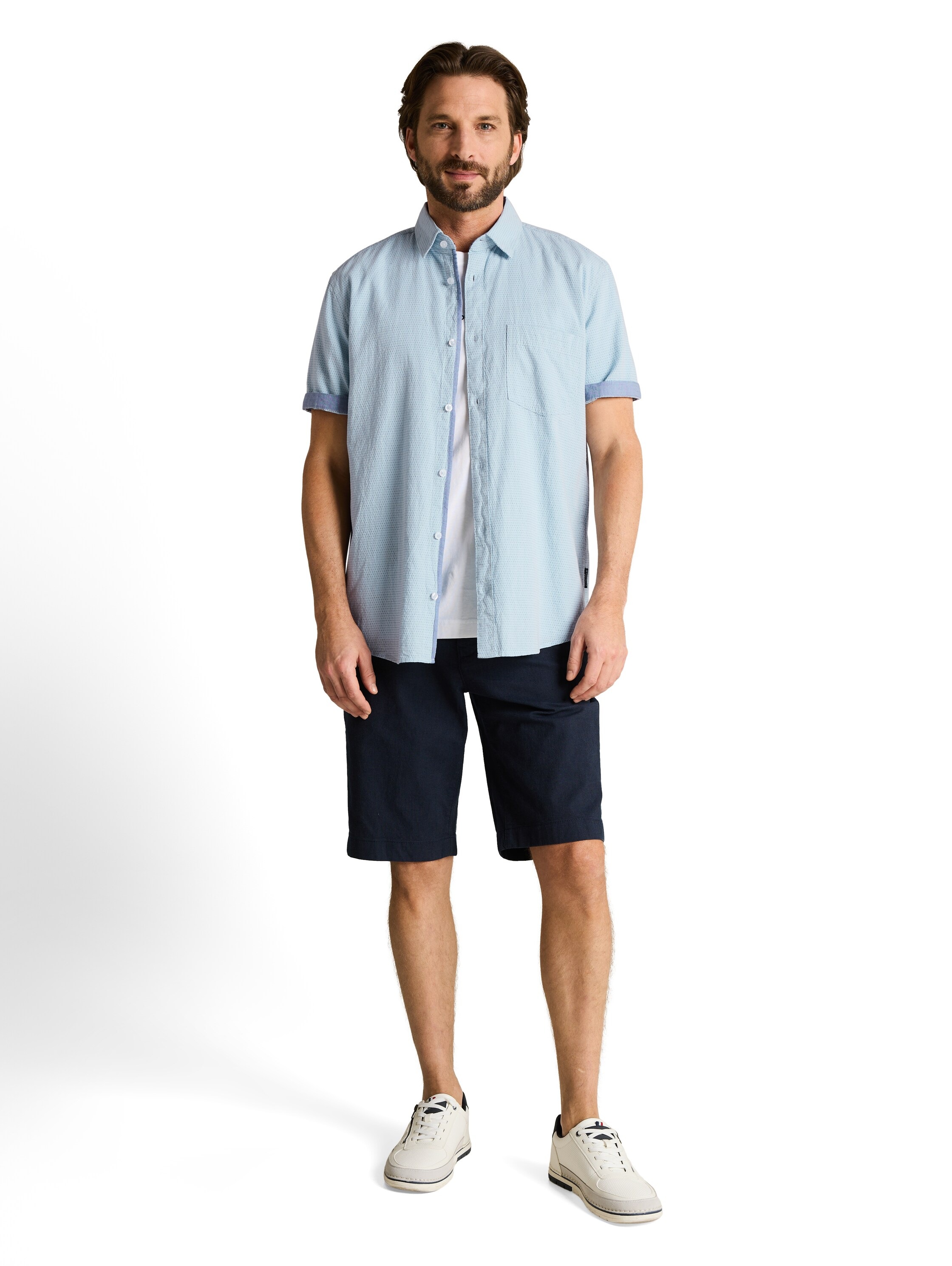 TOM TAILOR Kurzarmhemd mit Minimalprint