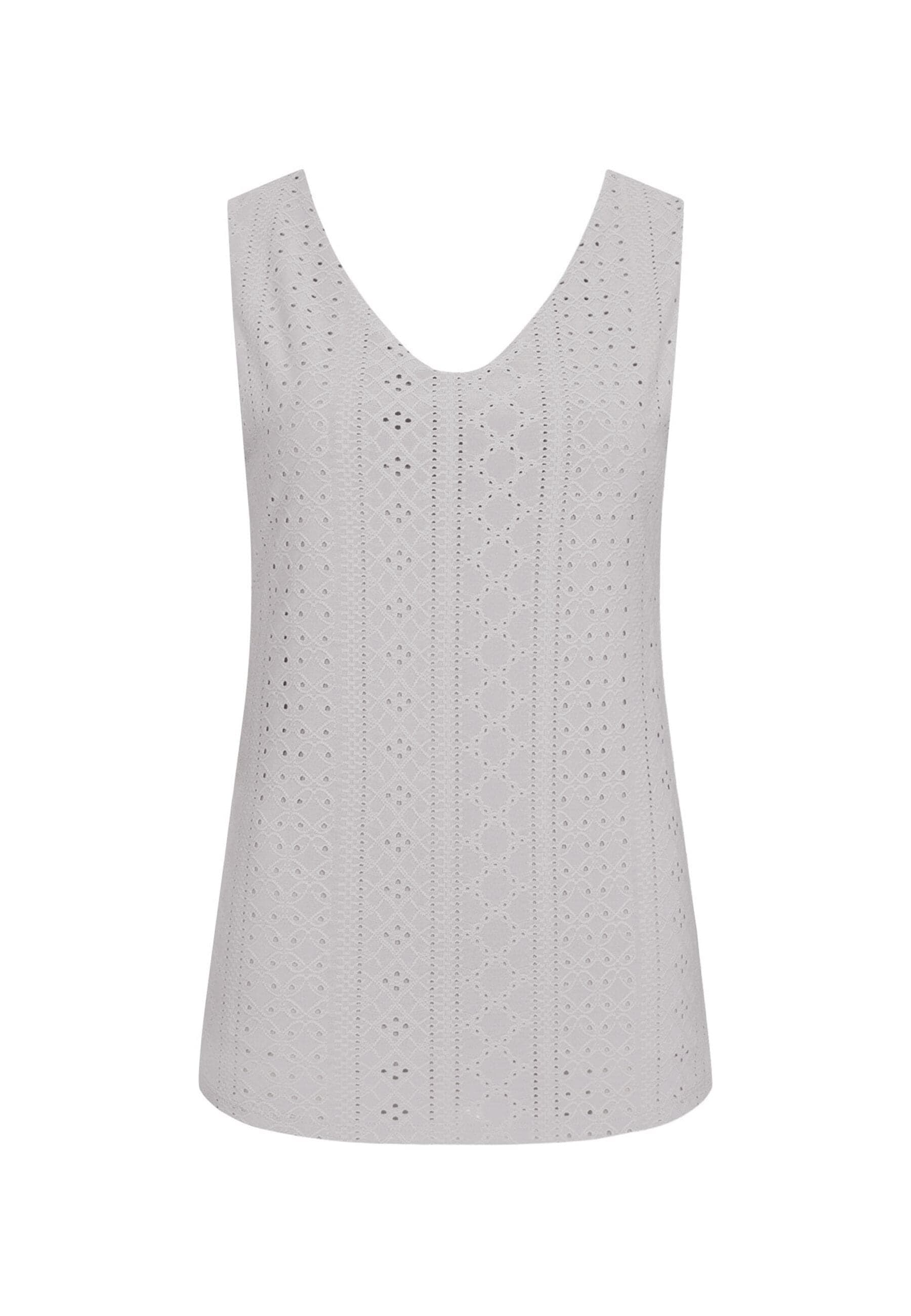 CLOUD 5IVE Klassische Bluse »CLOUD 5IVE Top mit Lochmuster und hinten offen in Wickeloptik«