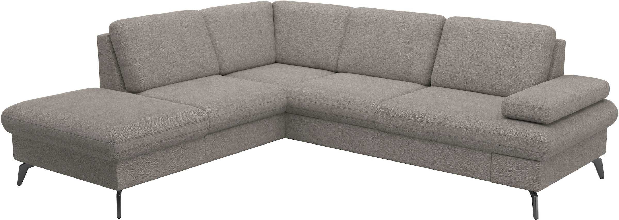 sit&more Ecksofa »Morris Jubi L-Form«, inkl. Armteilfunktion und 1 Zierkissen, wahlweise mit Bettfunktion