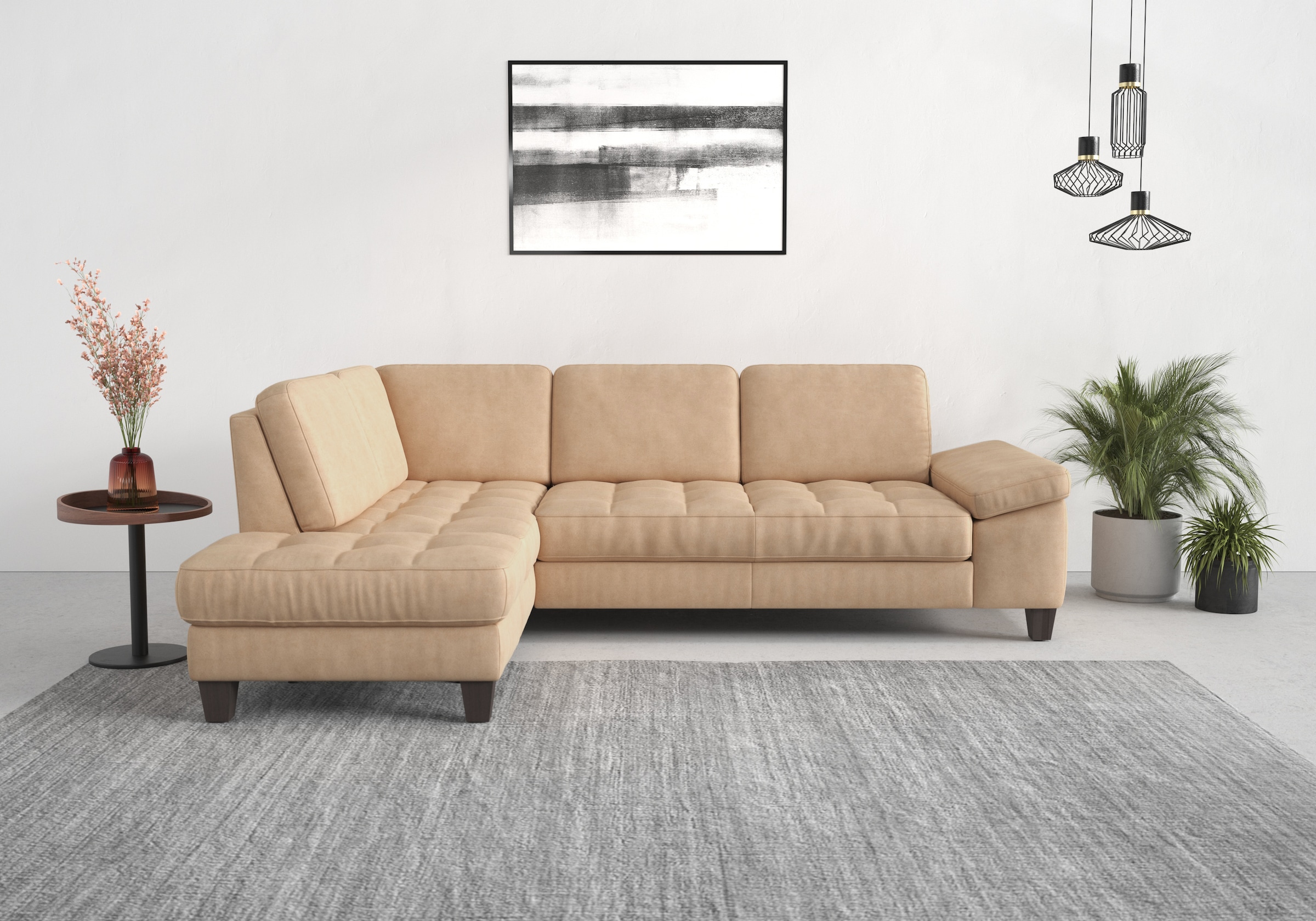 sit&more Ecksofa »Westham L-Form« mit Ottomane, mit oder ohne Bettfunktion, Bettkasten, Verstellung