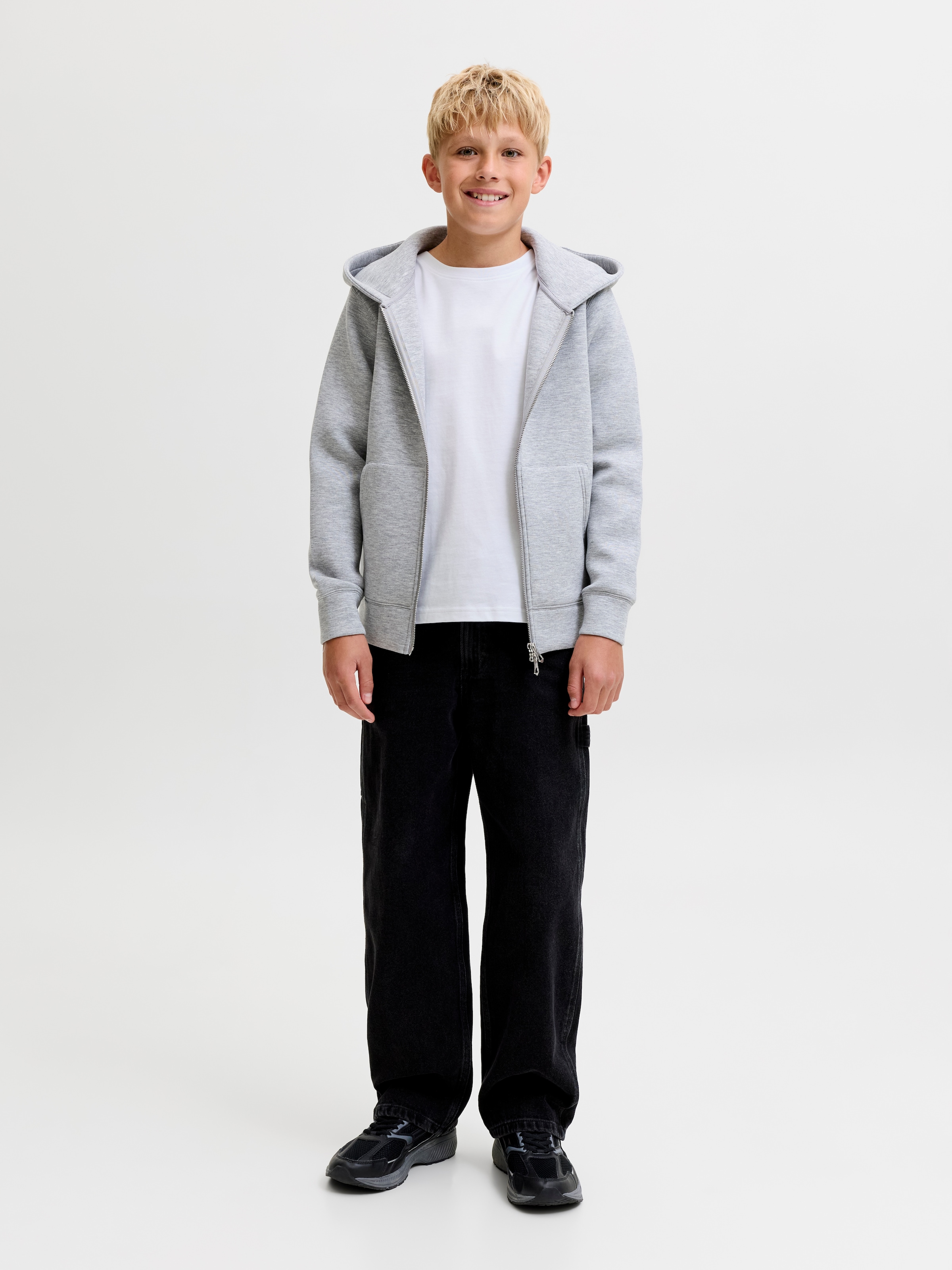 Jack & Jones Junior T-Shirt »JJEORGANIC RLX TEE LS O-NECK NOOS JNR« aus Baumwolle und Single Jersey, lockere Passform