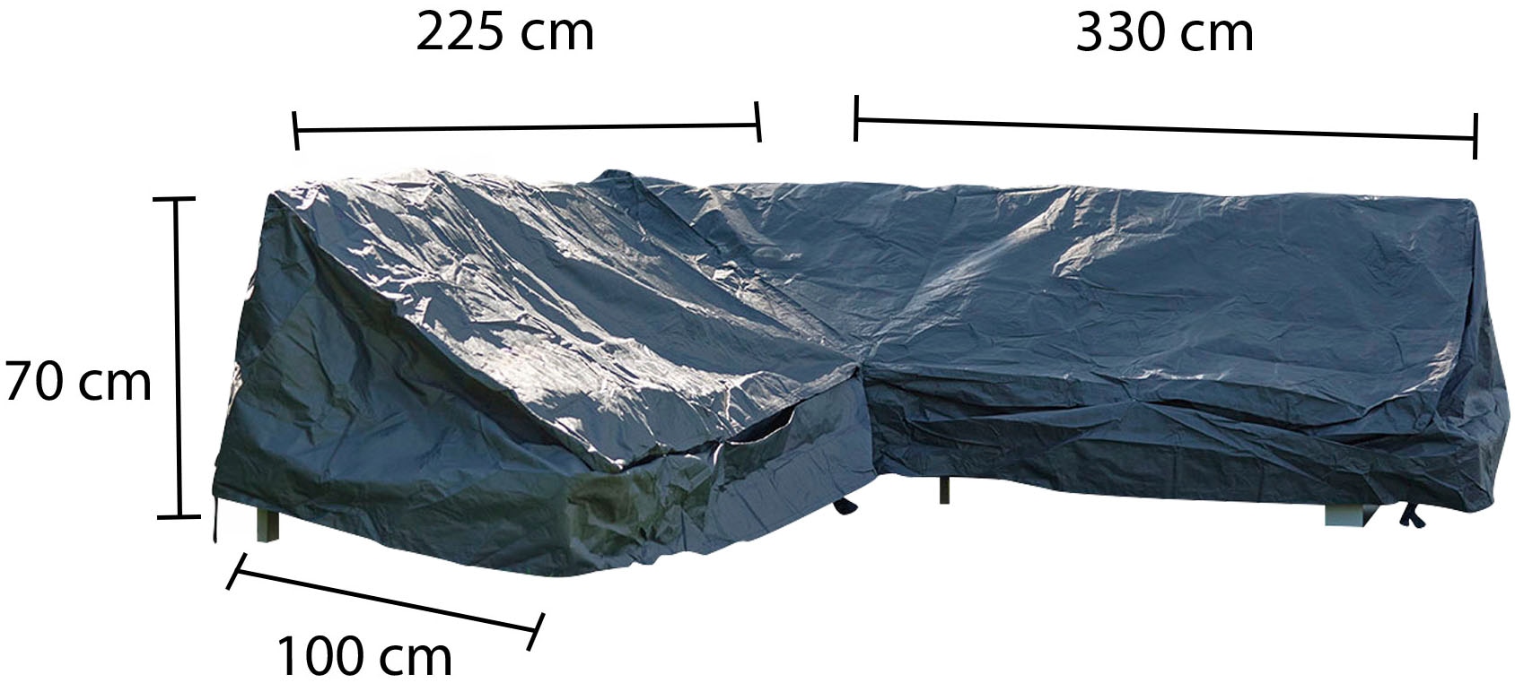 winza outdoor covers Gartenmöbel-Schutzhülle »L Form« geeignet für Gartenmöbel-Sets in L-Form, in zwei Größen erhältlich