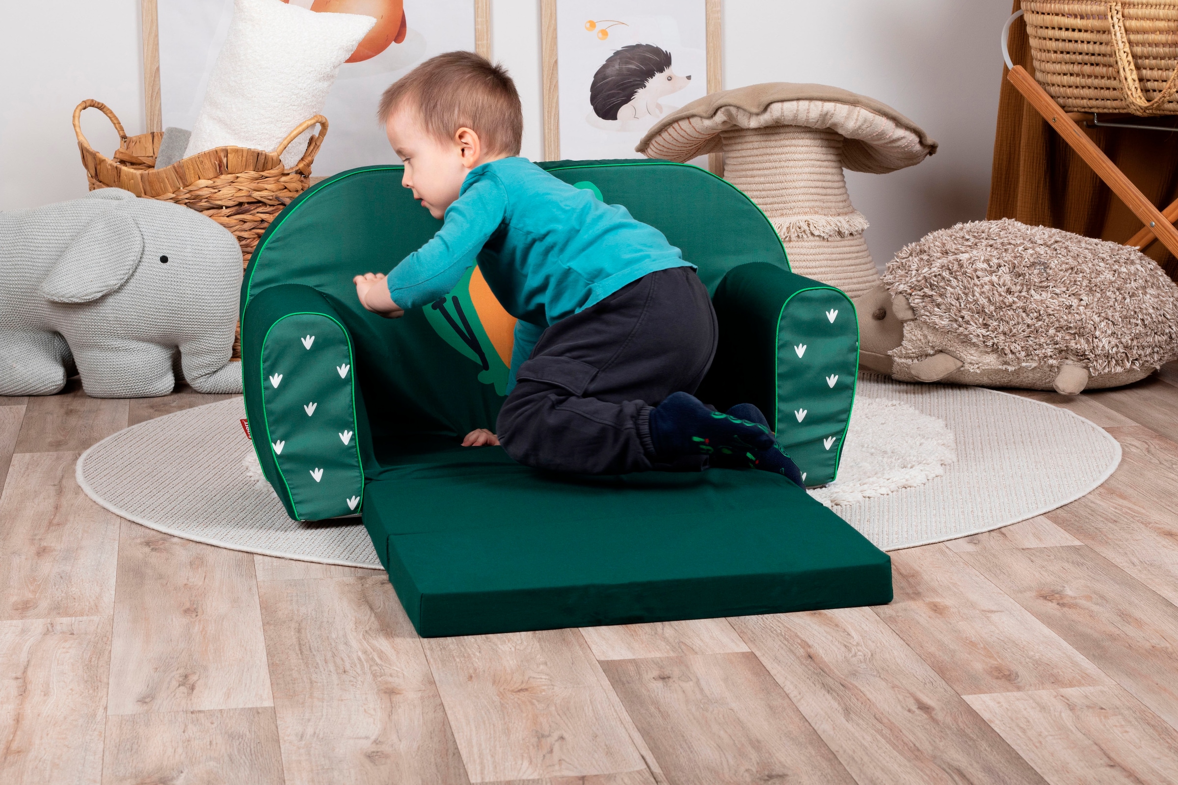 Knorrtoys® Sofa »Green frog«, für Kinder; Made in Europe