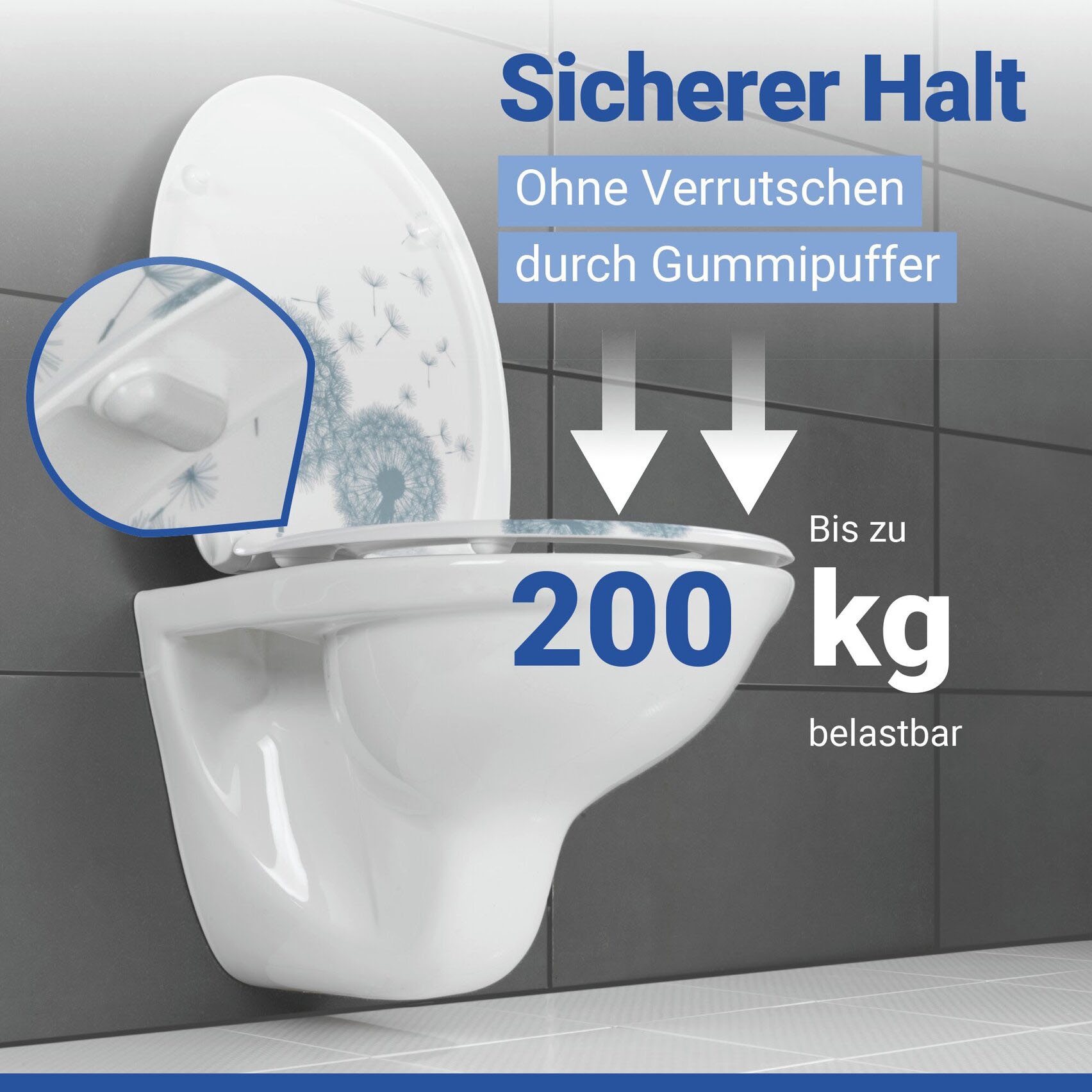 WENKO WC-Sitz »Astera« Duroplast, mit Absenkautomatik