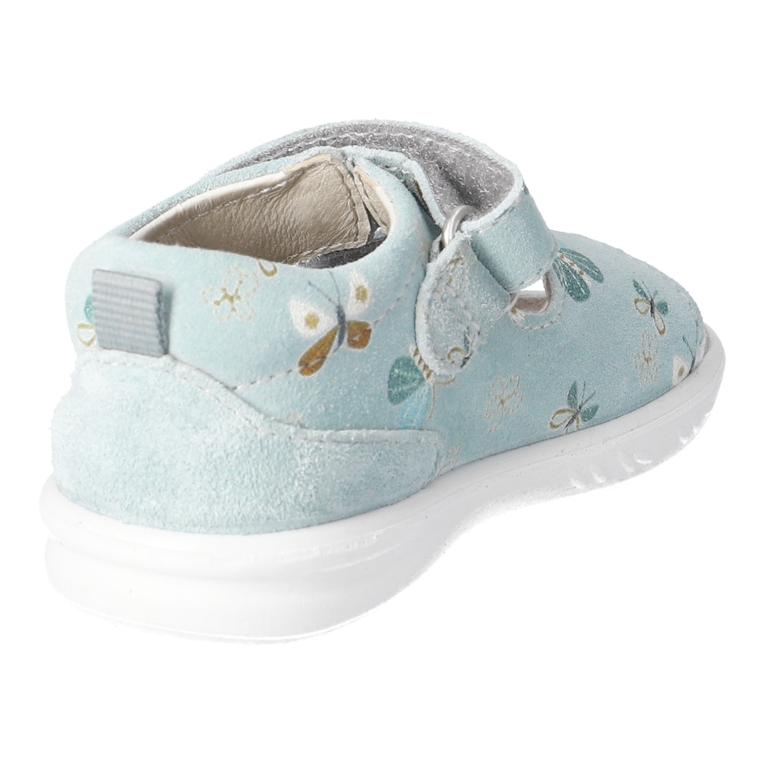 PEPINO by RICOSTA Lauflernschuh »Banu WMS: mittel«  Sandalette mit Klett und Animal Print, Größenschablone zum Download