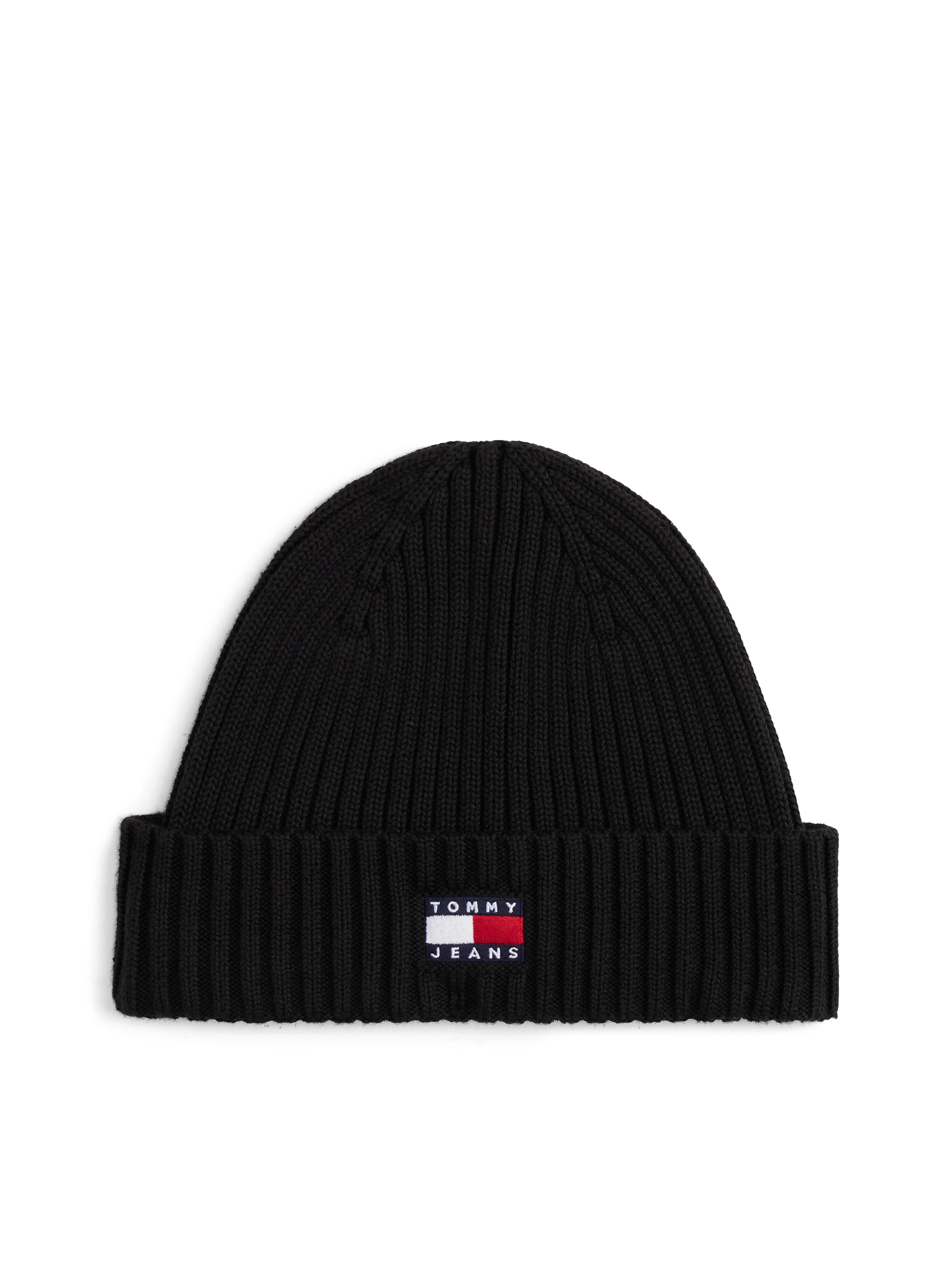 Tommy Jeans Beanie »TJM HERITAGE CORE« Rippstrick, Umschlag, normale Passform