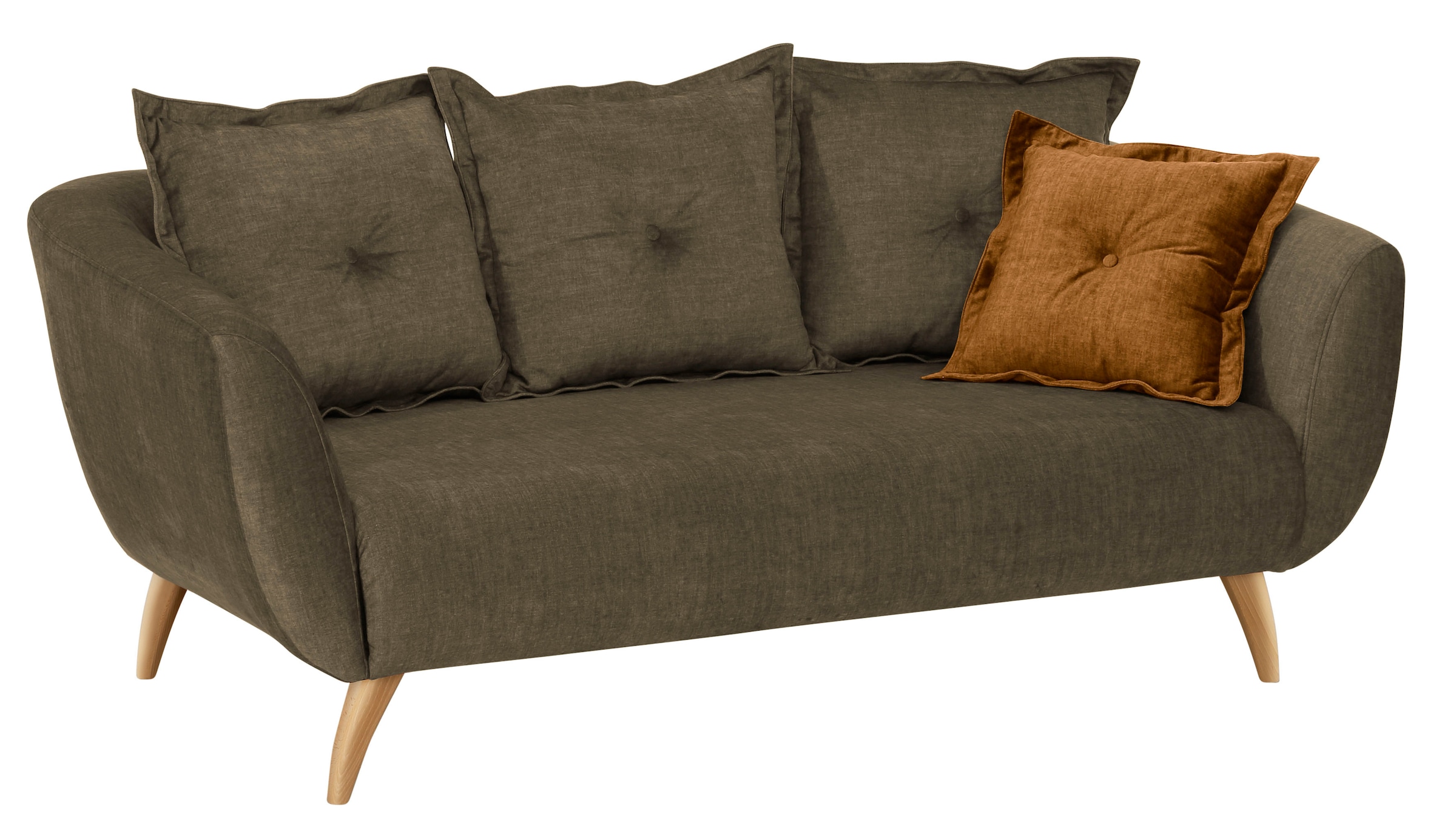 Home affaire 2,5-Sitzer »Baggio modern und romantisches Design, bequem«, Zierkissen inklusive