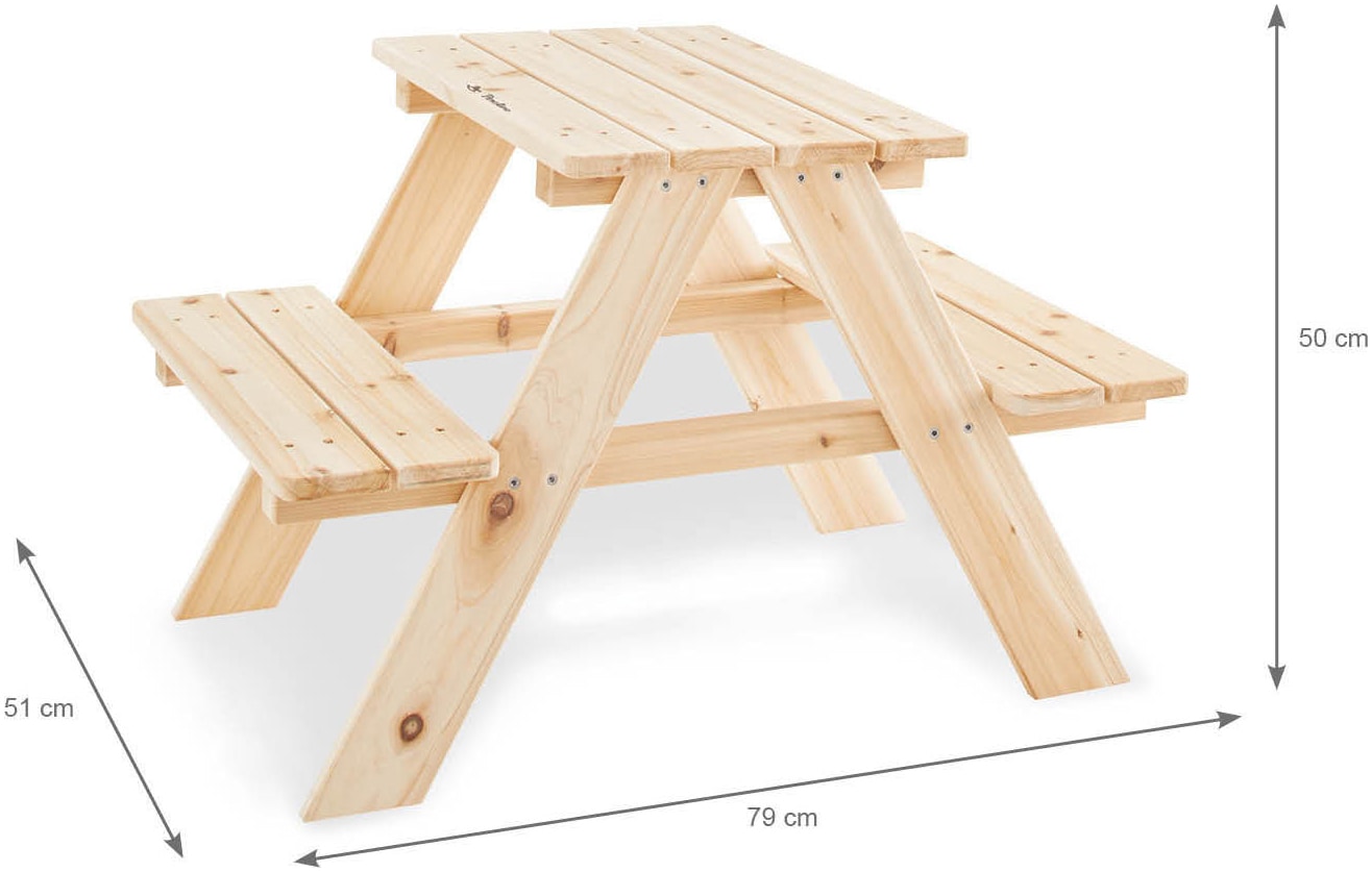 Pinolino® Garten-Kindersitzgruppe »Nicki für 2, natur«