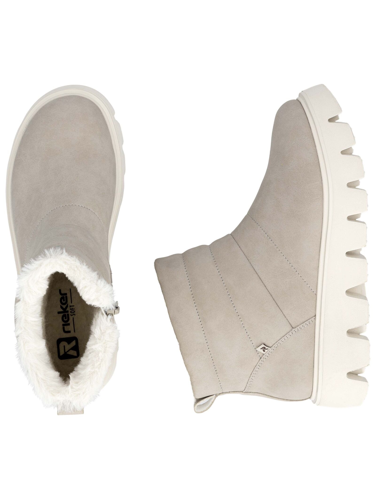 Rieker Plateaustiefelette »Rieker Stiefelette Glattleder«