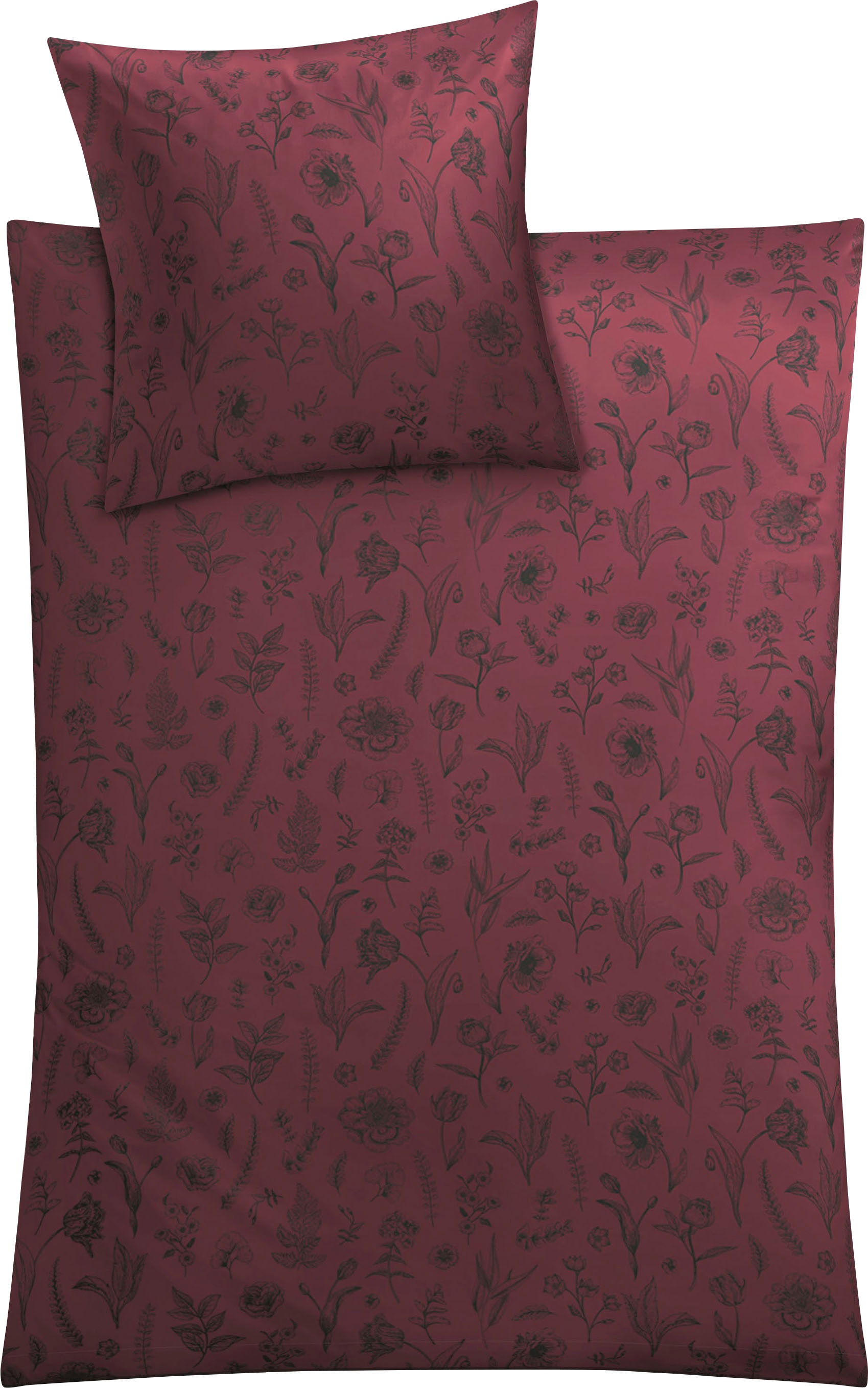 Kleine Wolke Bettwäsche »Lisse« 2 Stk. tlg. mit feinen Blumenmotiven günstig online kaufen