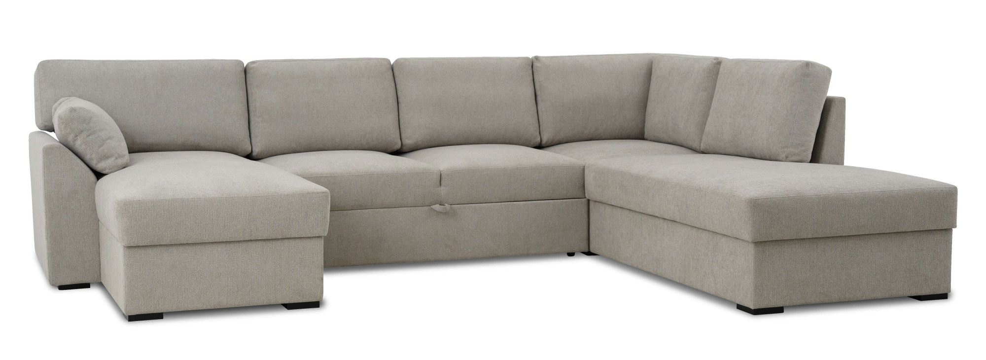 Home affaire Wohnlandschaft »Citry«, Breite 309 cm, Chenille, Bettfunktion, Bettkasten, U-Form