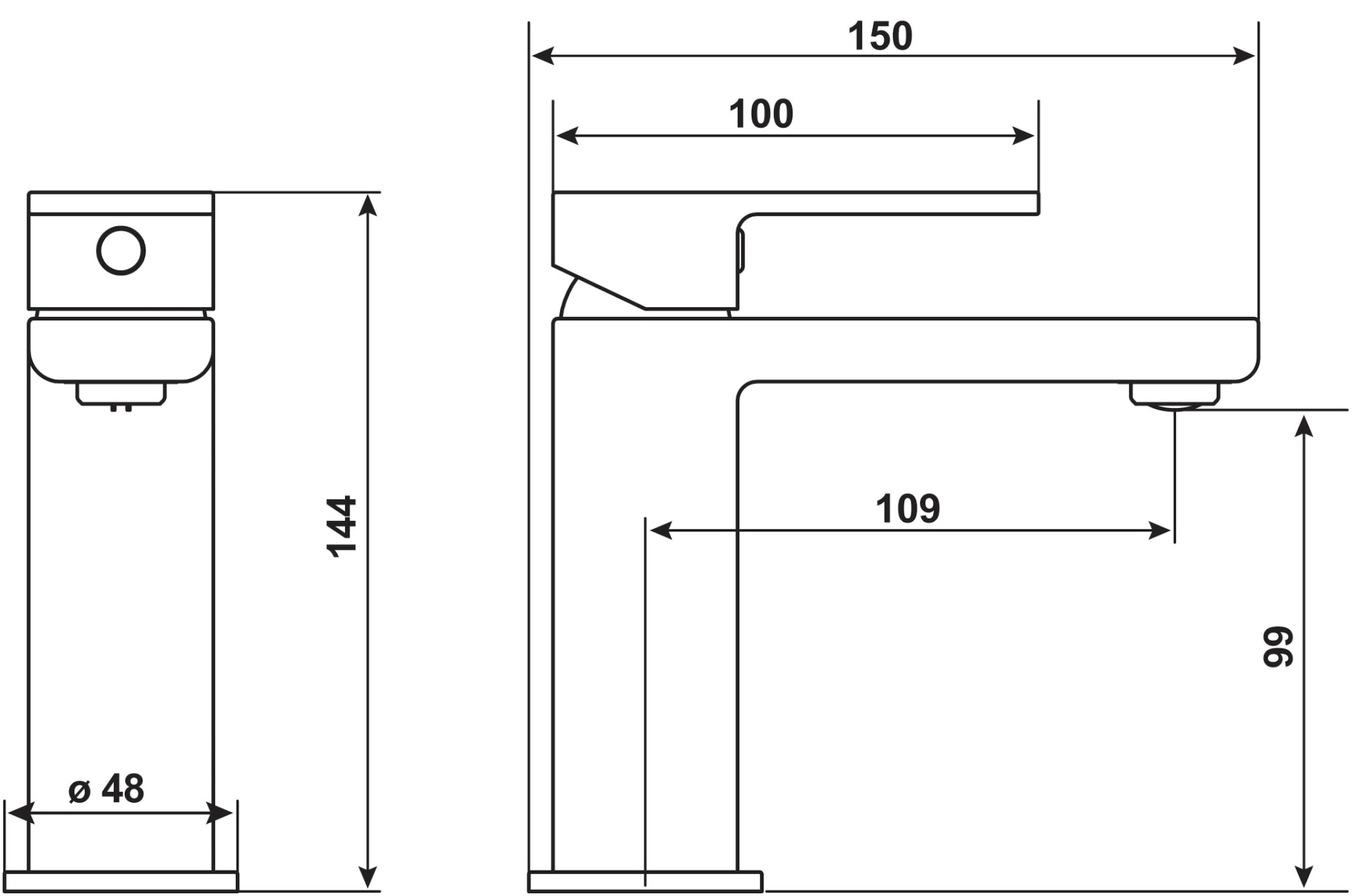 CORNAT Waschtischarmatur »Einhebelarmatur "Teide"« Hochdruck-Armatur