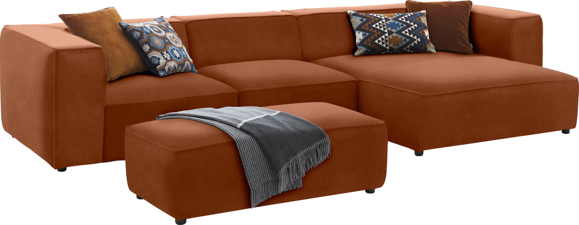 W.SCHILLIG Hocker »around-the-block«, mit eleganter Biese