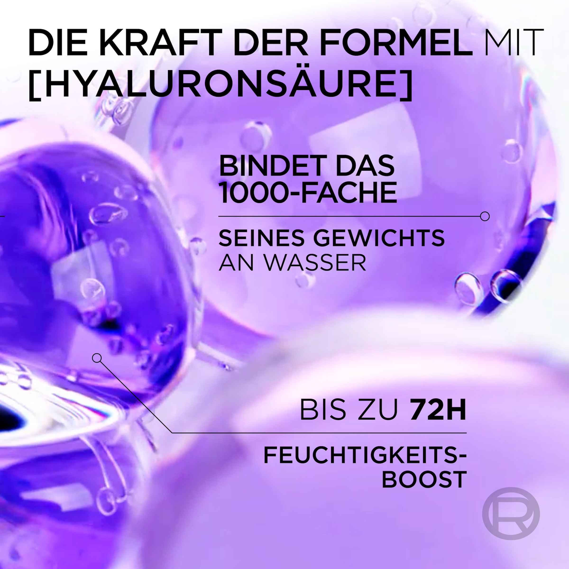 L'ORÉAL PARIS Haarspülung »L'Oréal Paris Elvital Hydra [Hyaluronic] Spülung« Hyaluronsäure für trockenes Haar, spendet 72h lang Feuchtigkeit.
