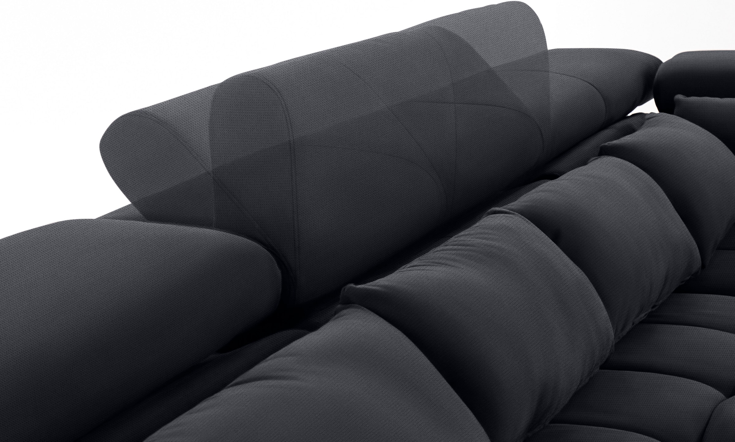 COTTA Wohnlandschaft »Orion U-Form«, mit Kopfteilverstellung & 6 Nierenkissen