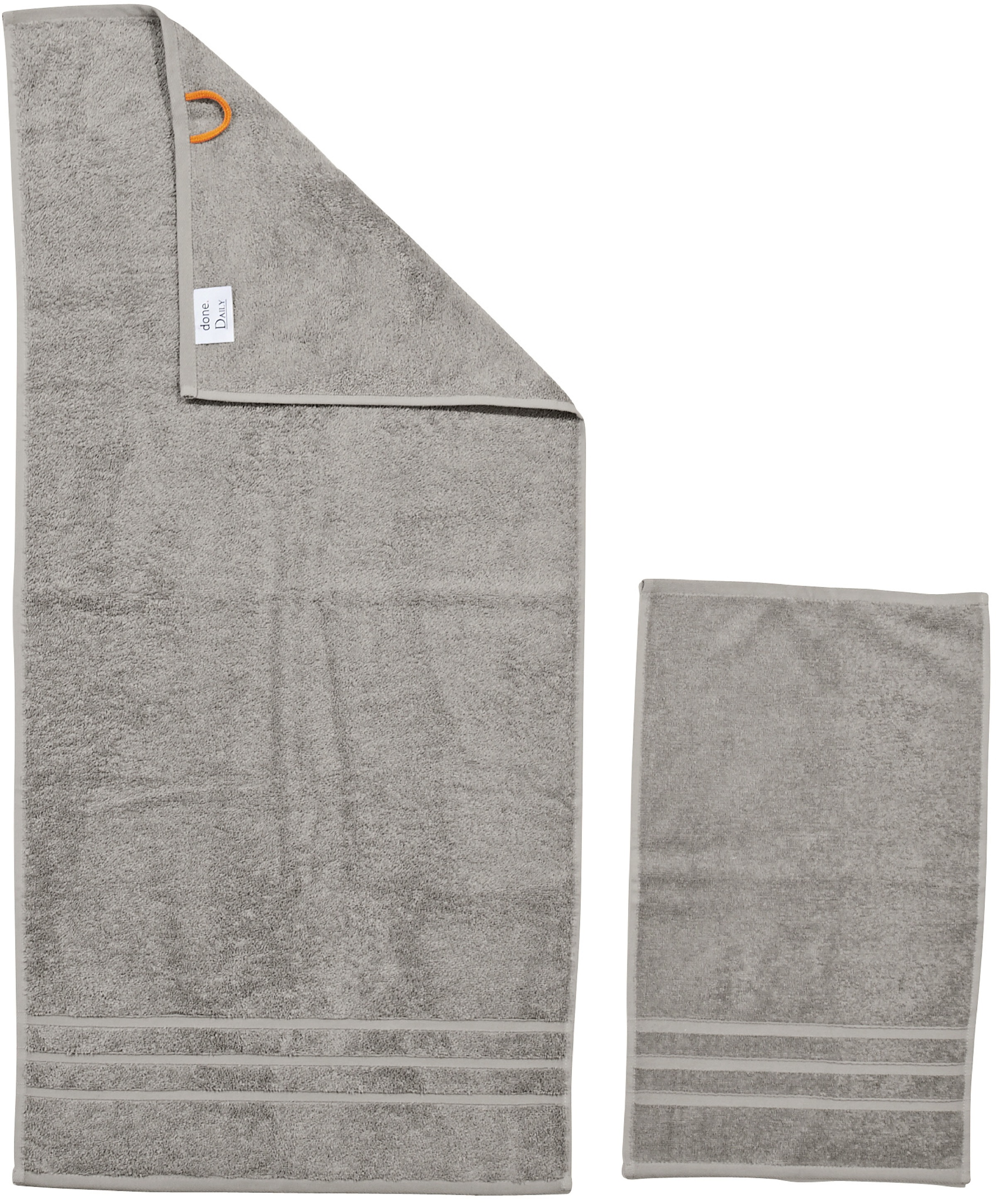 done.® Handtuch Set »Daily Uni«, (Set, 4 St., 2 Gästetücher (30x50 cm)-2 Ha günstig online kaufen